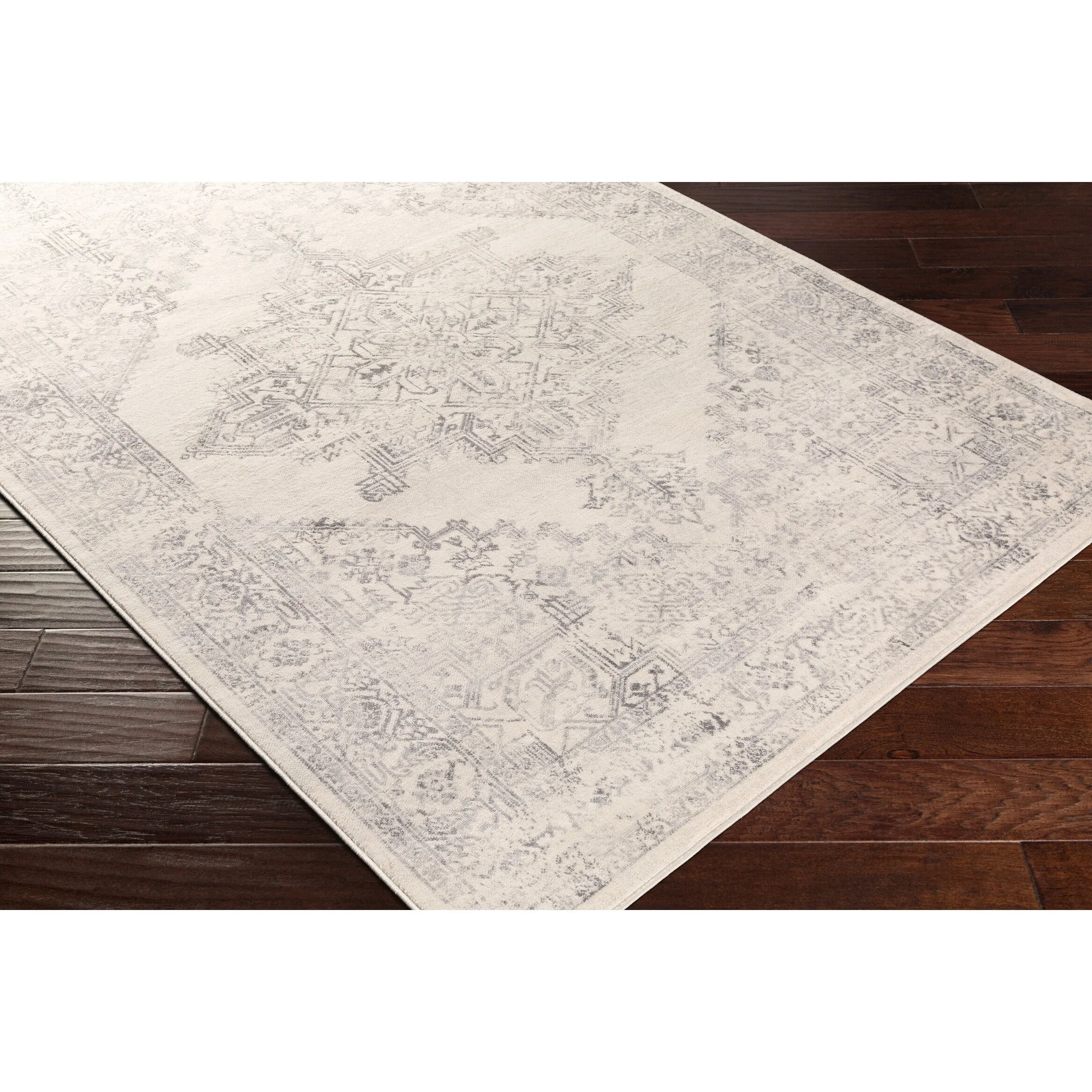 Livabliss Uranus Distressed Medallion Area Rug