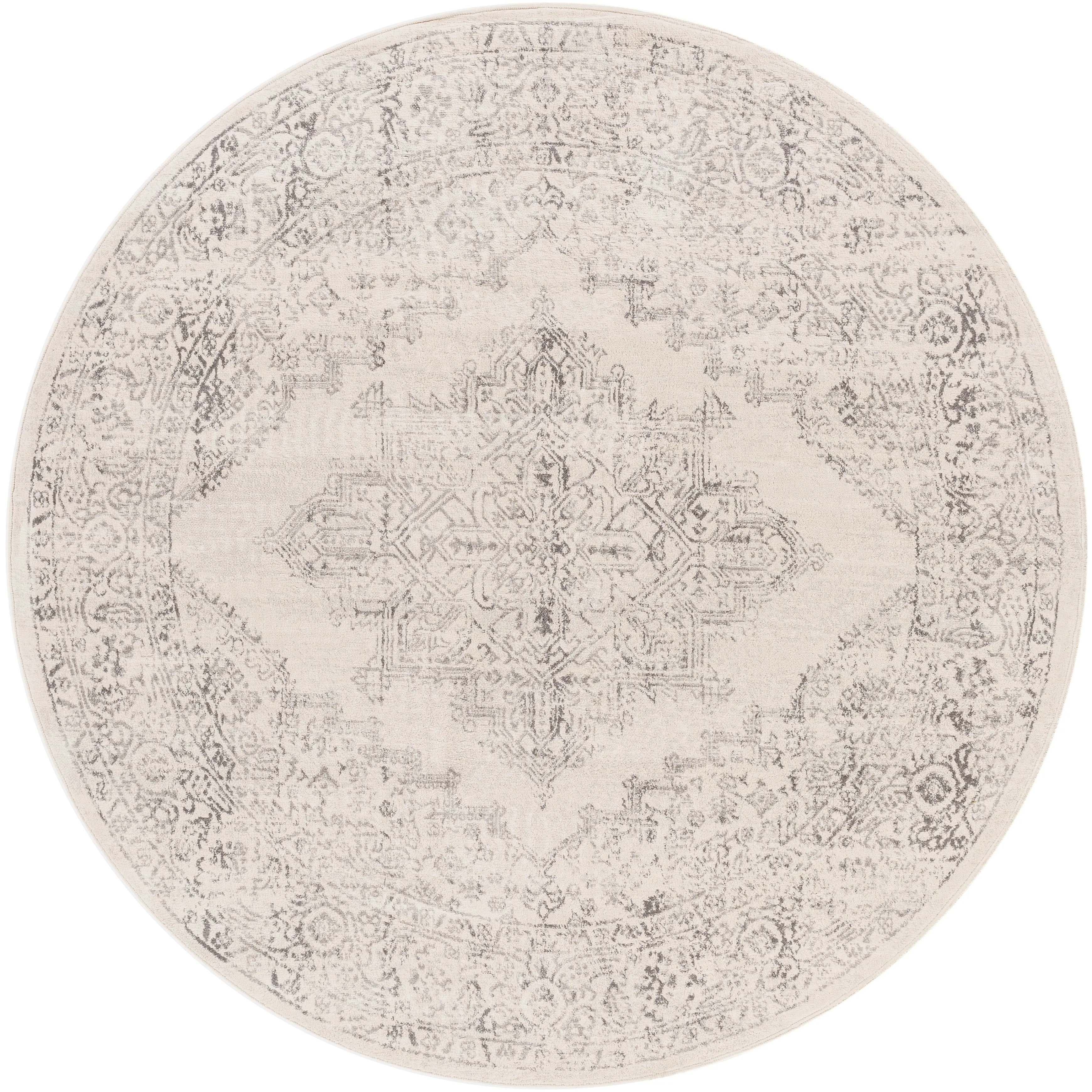 Livabliss Uranus Distressed Medallion Area Rug