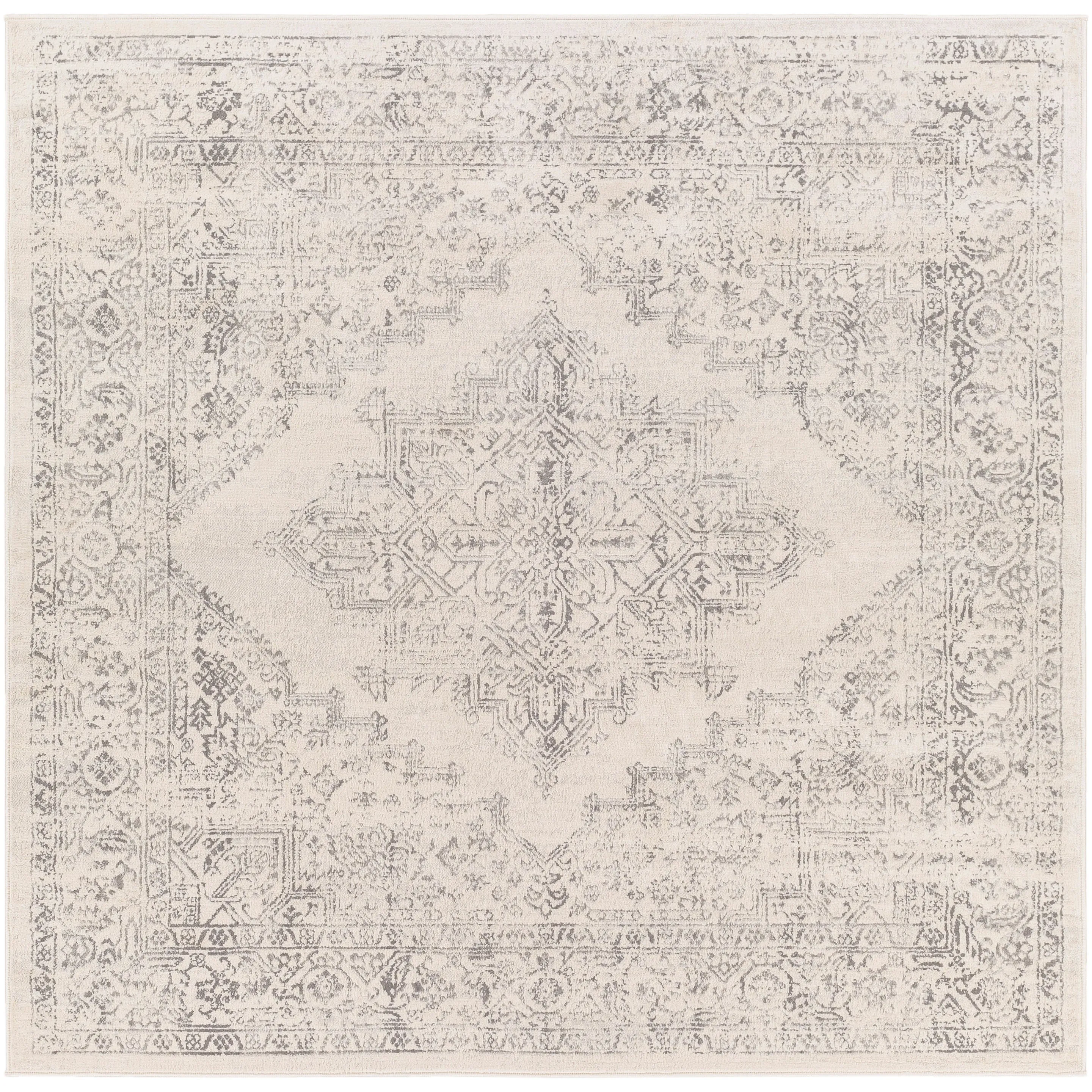 Livabliss Uranus Distressed Medallion Area Rug