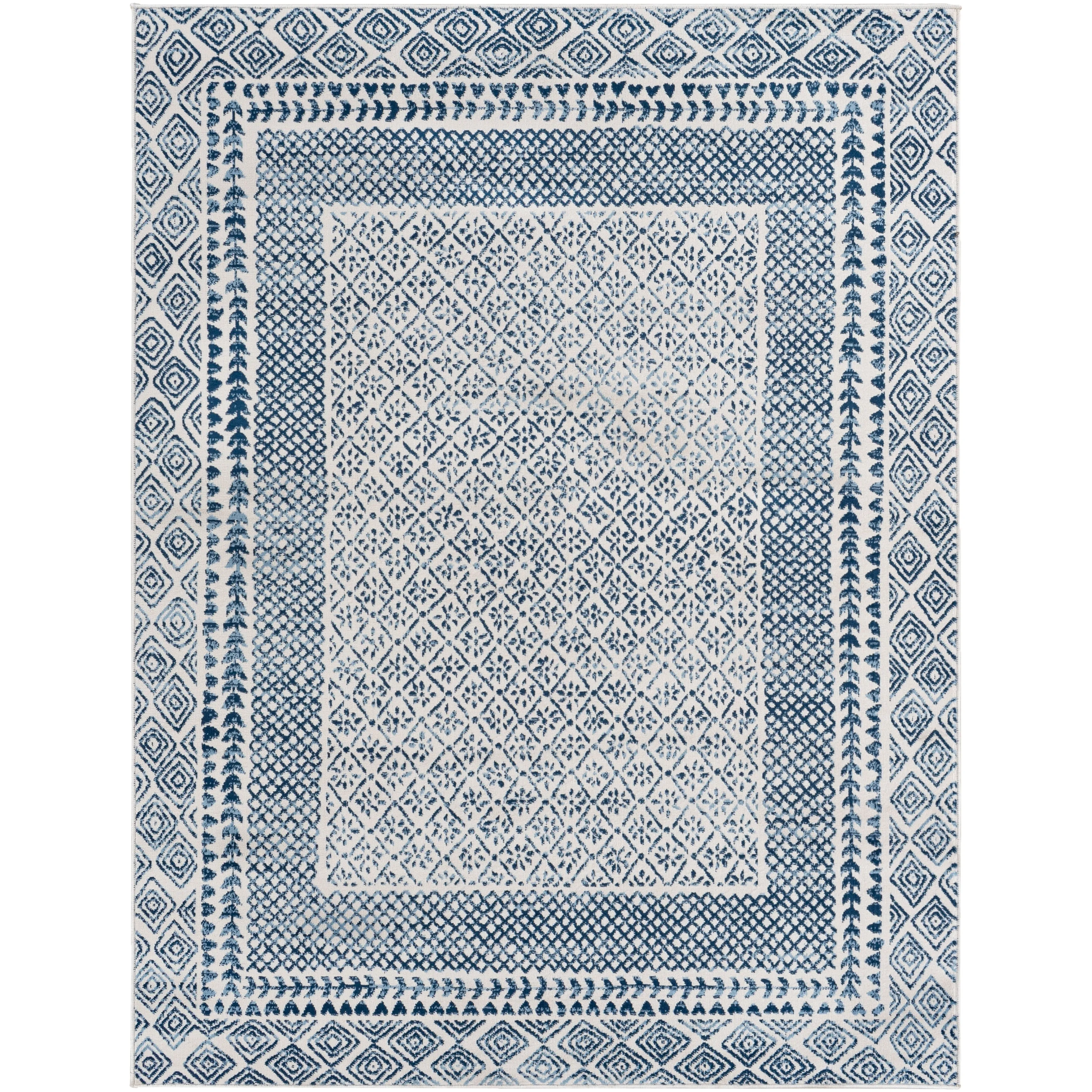 Livabliss Vanessa Tribal Border Area Rug