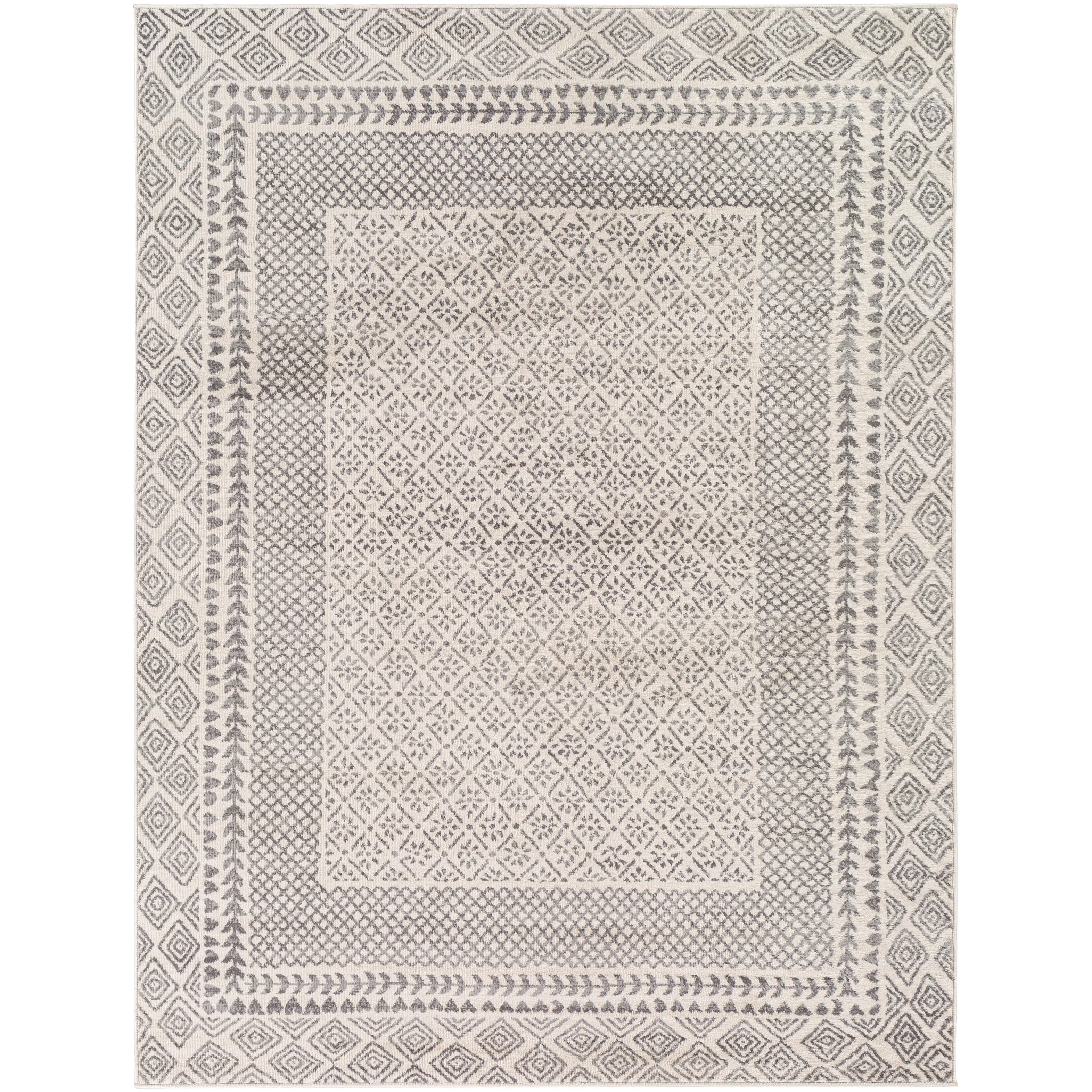 Livabliss Vanessa Tribal Border Area Rug