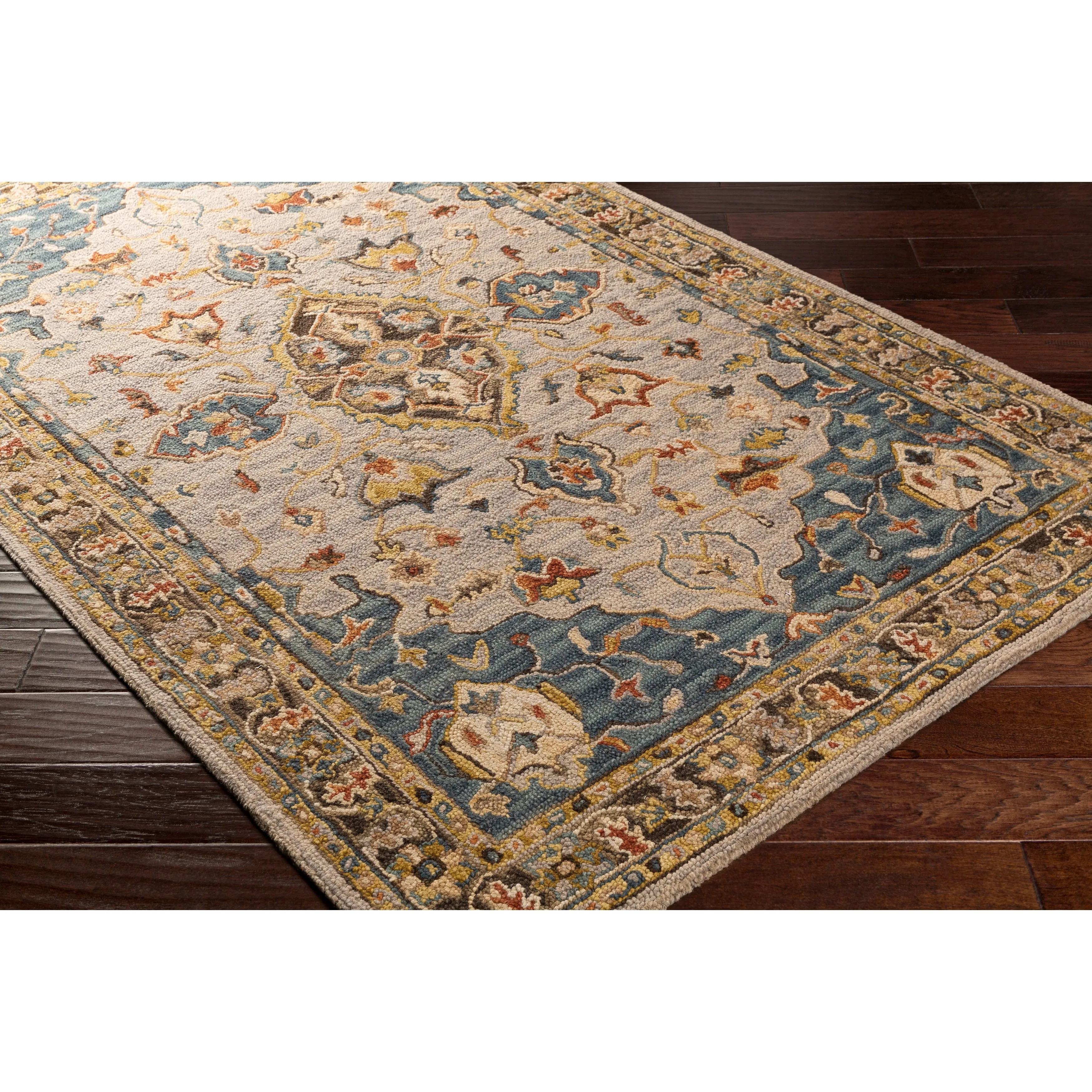 Livabliss Voorst Handmade Wool Medallion Area Rug