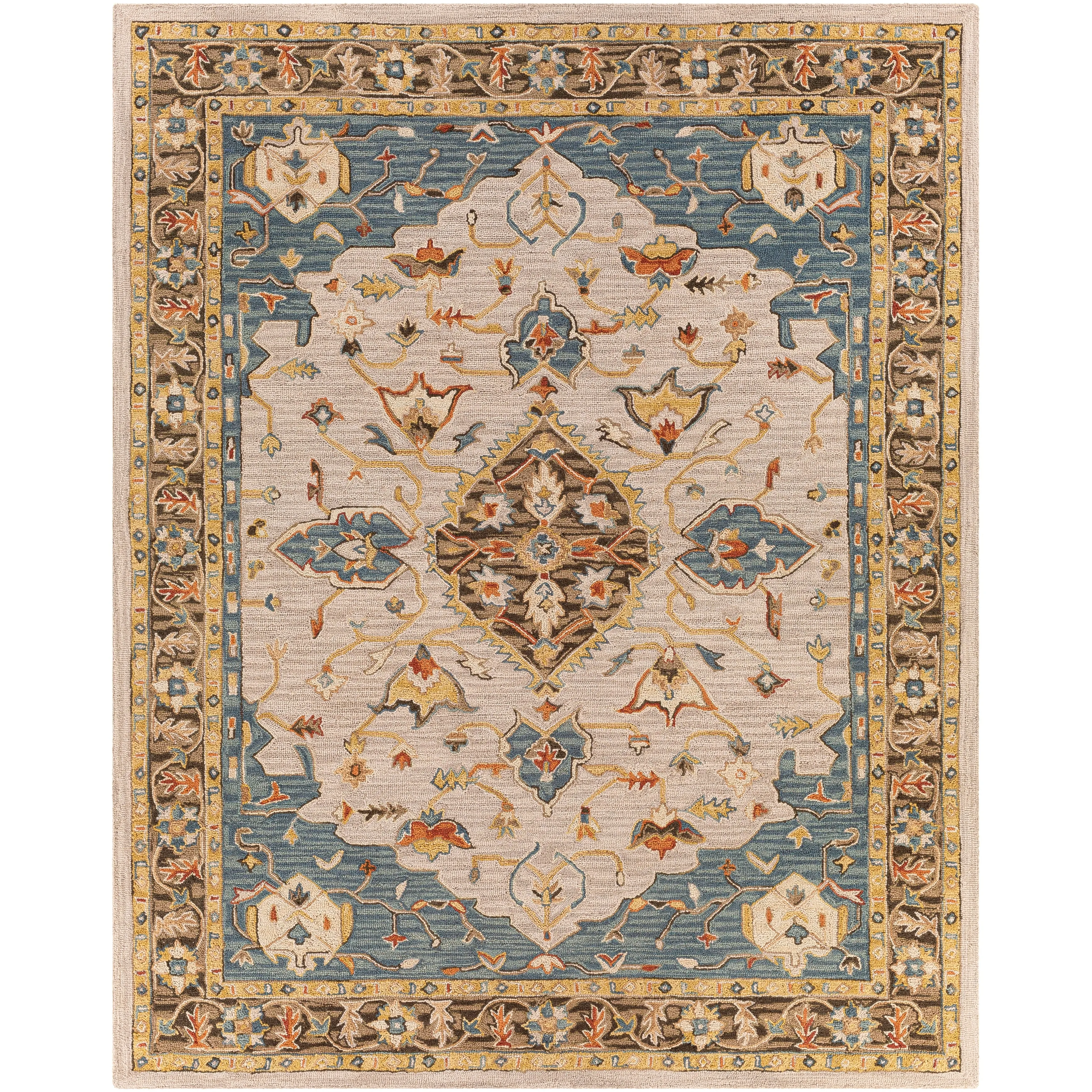 Livabliss Voorst Handmade Wool Medallion Area Rug