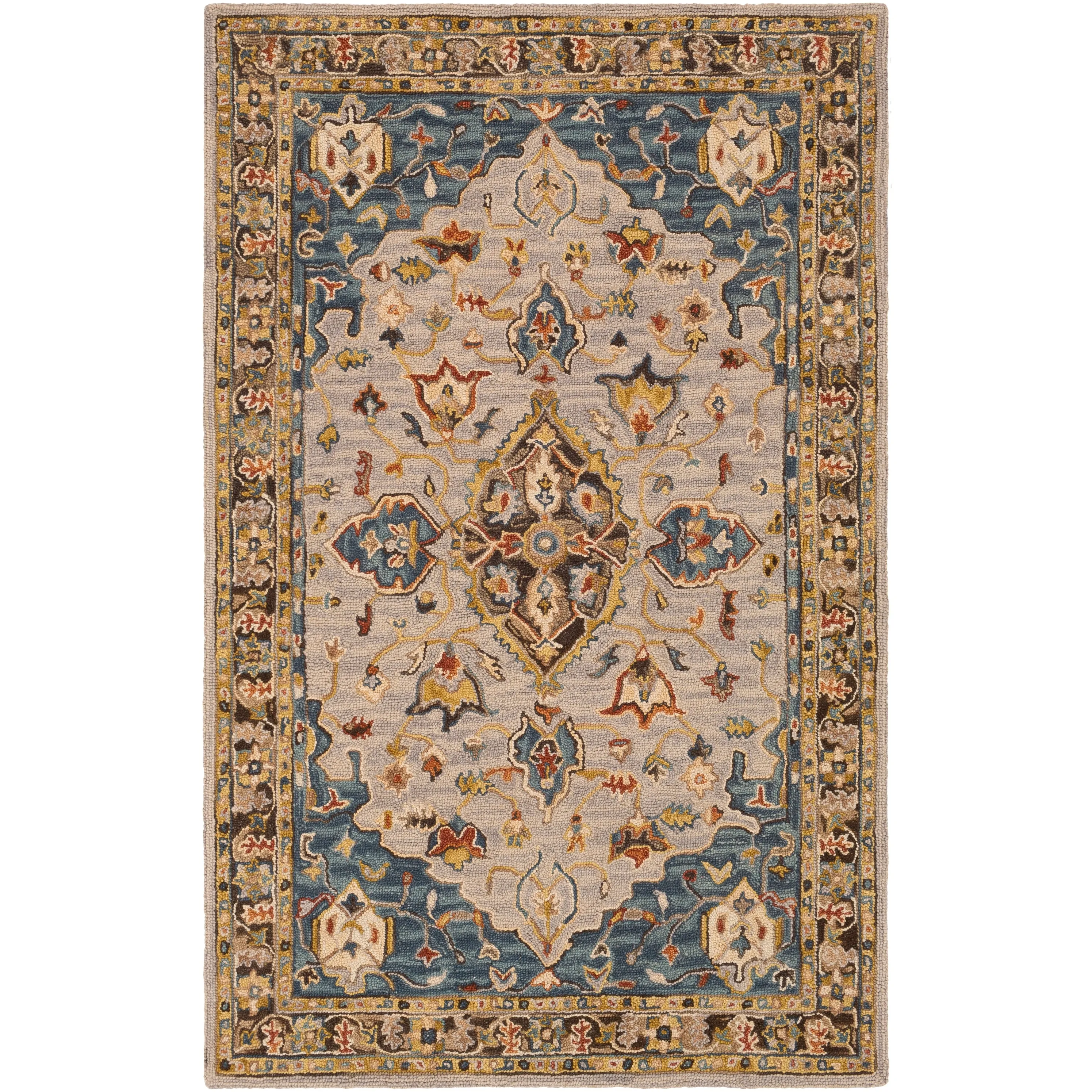 Livabliss Voorst Handmade Wool Medallion Area Rug