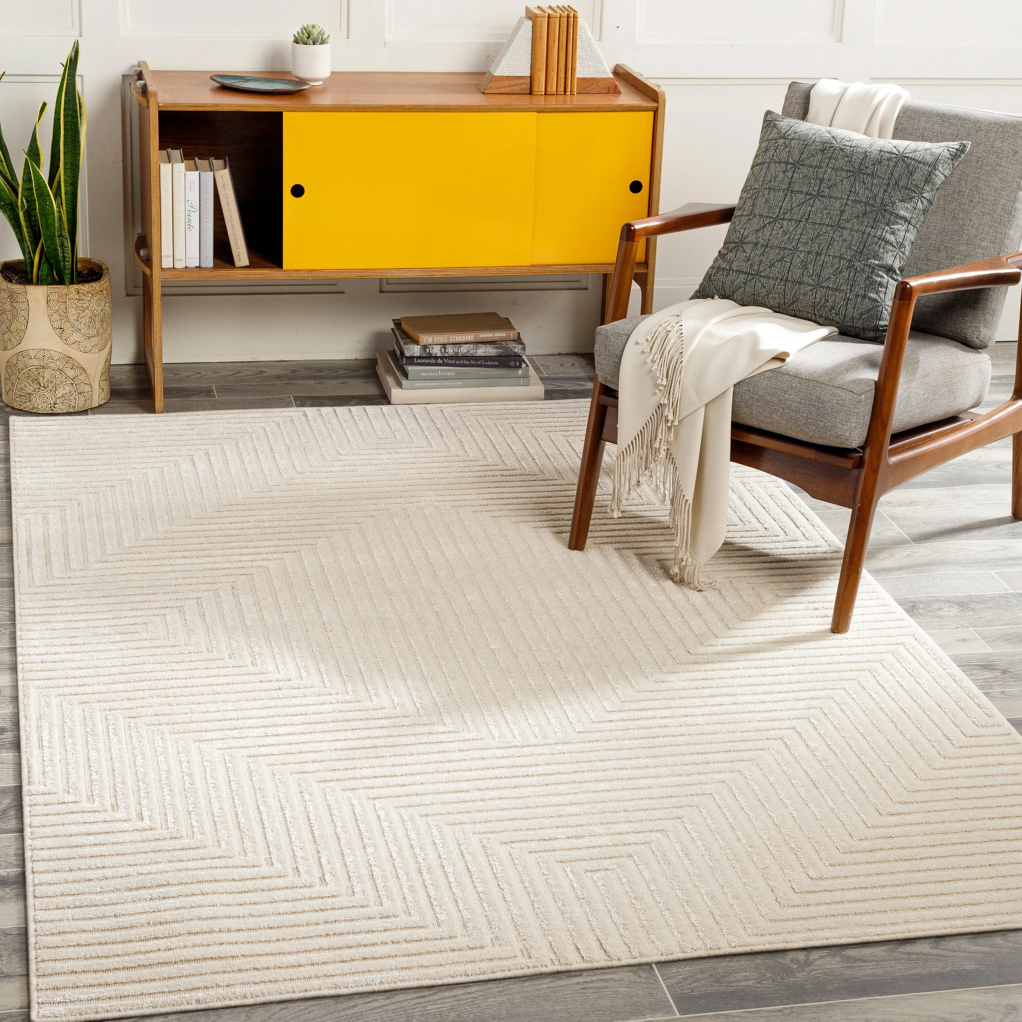 Livabliss Wimbledon Modern Medallion Rug