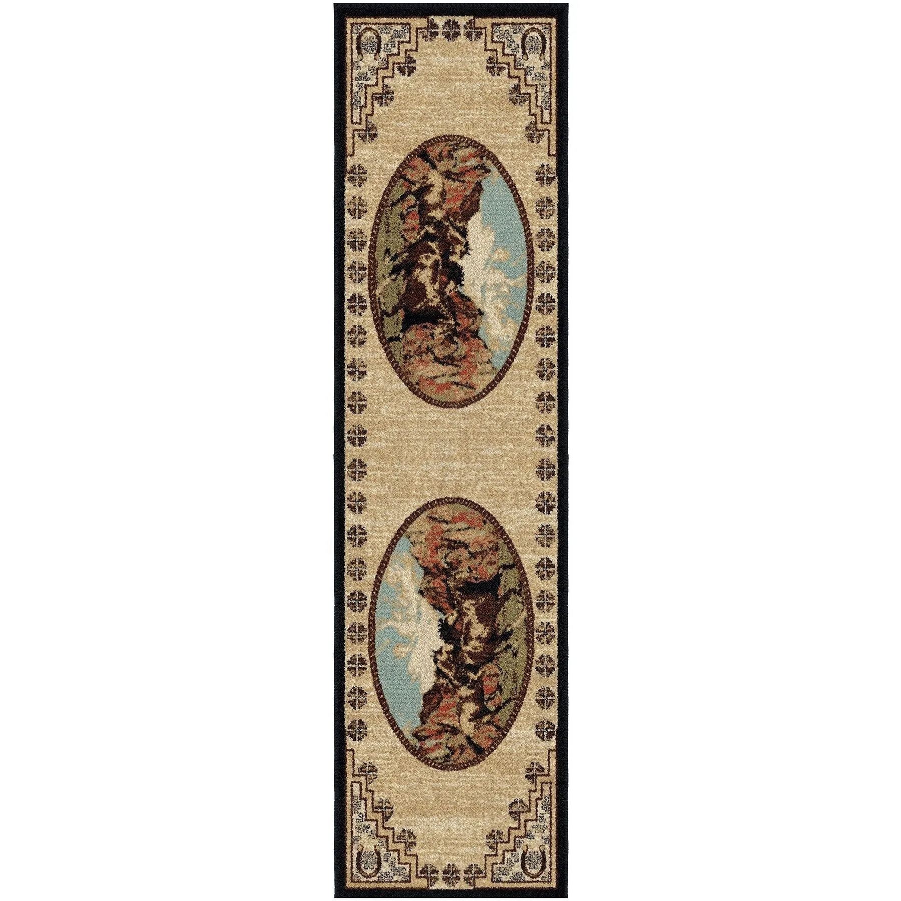 Lodge King Great Escape Wild Horse Multi Area Rug