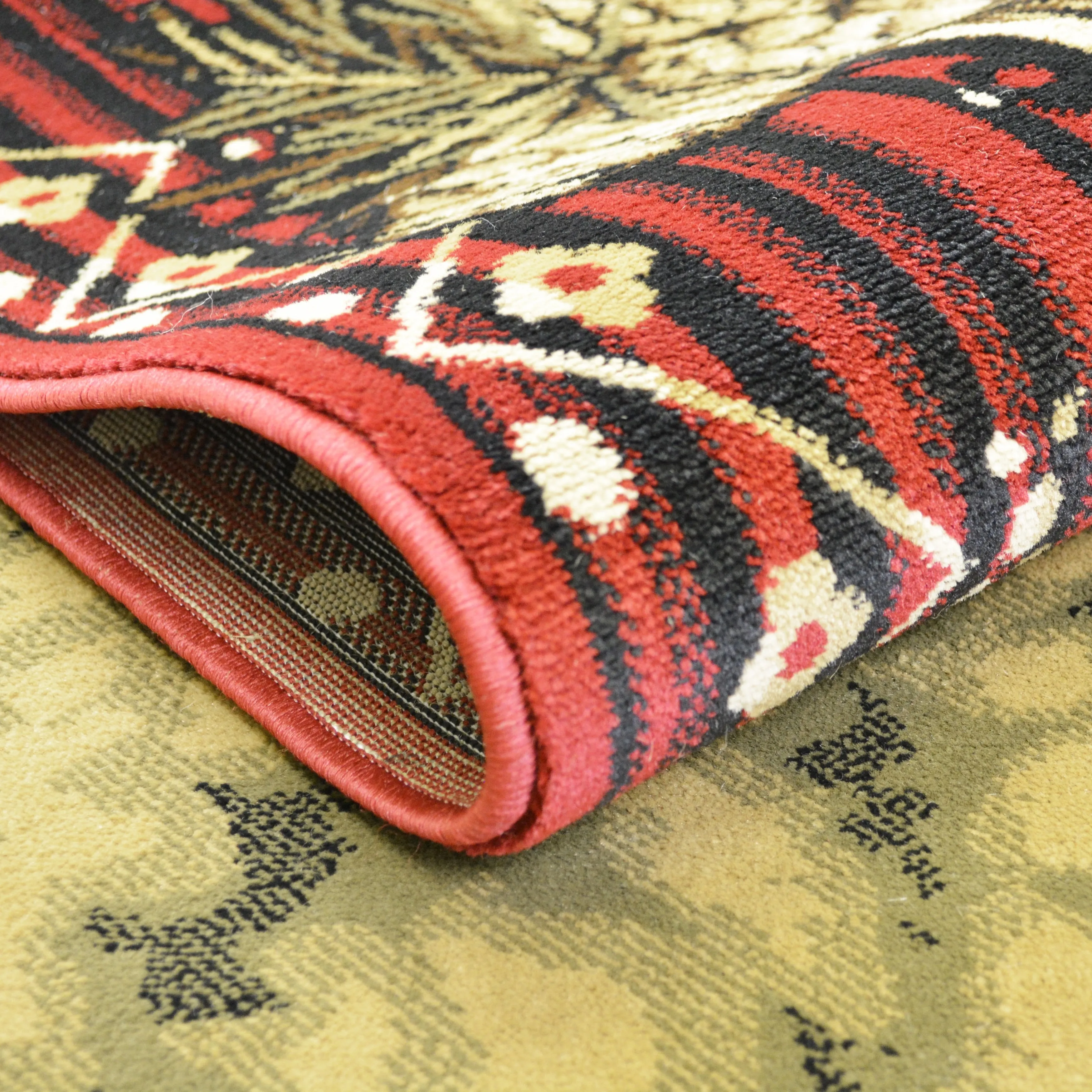 Lodge King Lazy Bear Rustic Pine Cone Area Rug