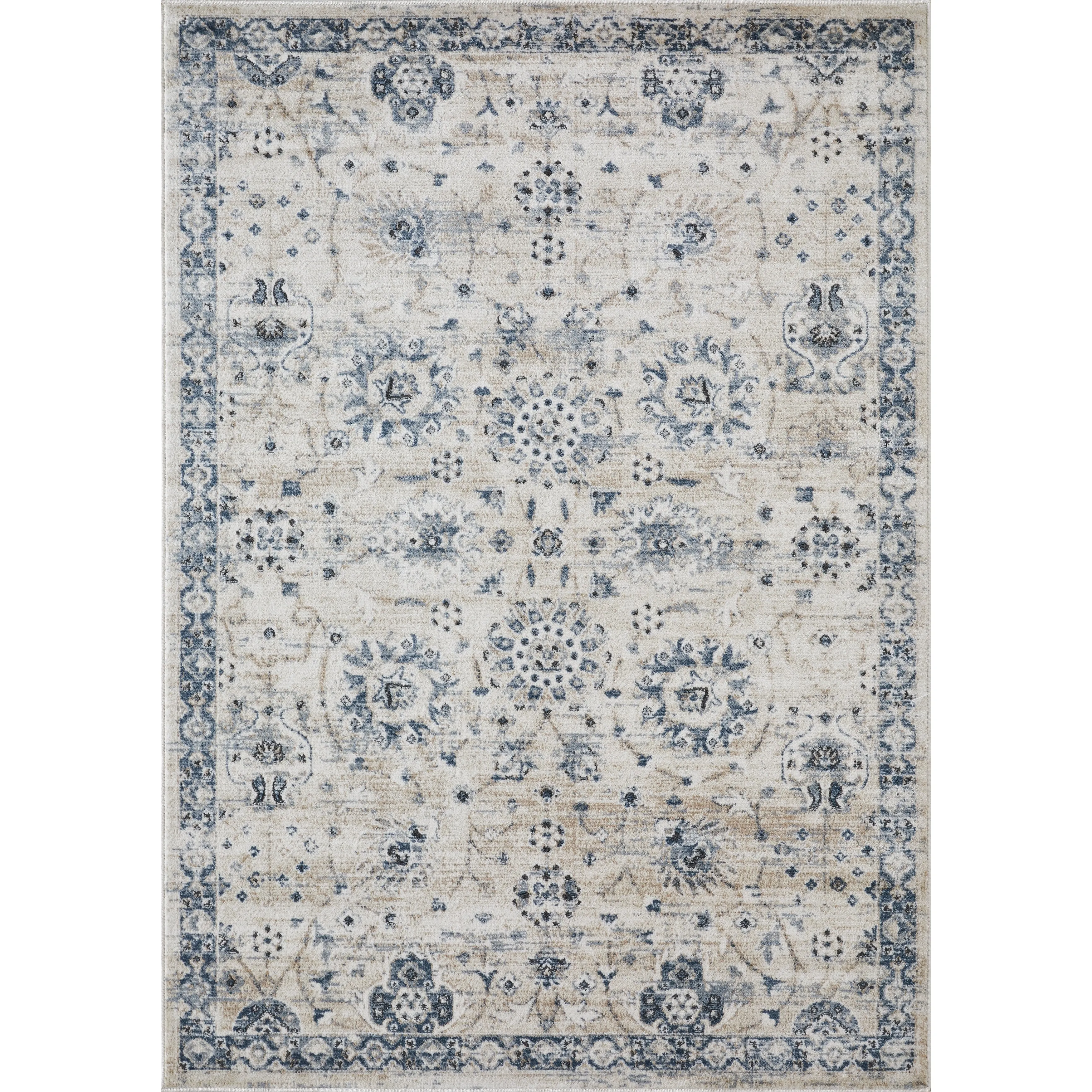 Loomaknoti Kehleigh Aylesh Cream Area Rug