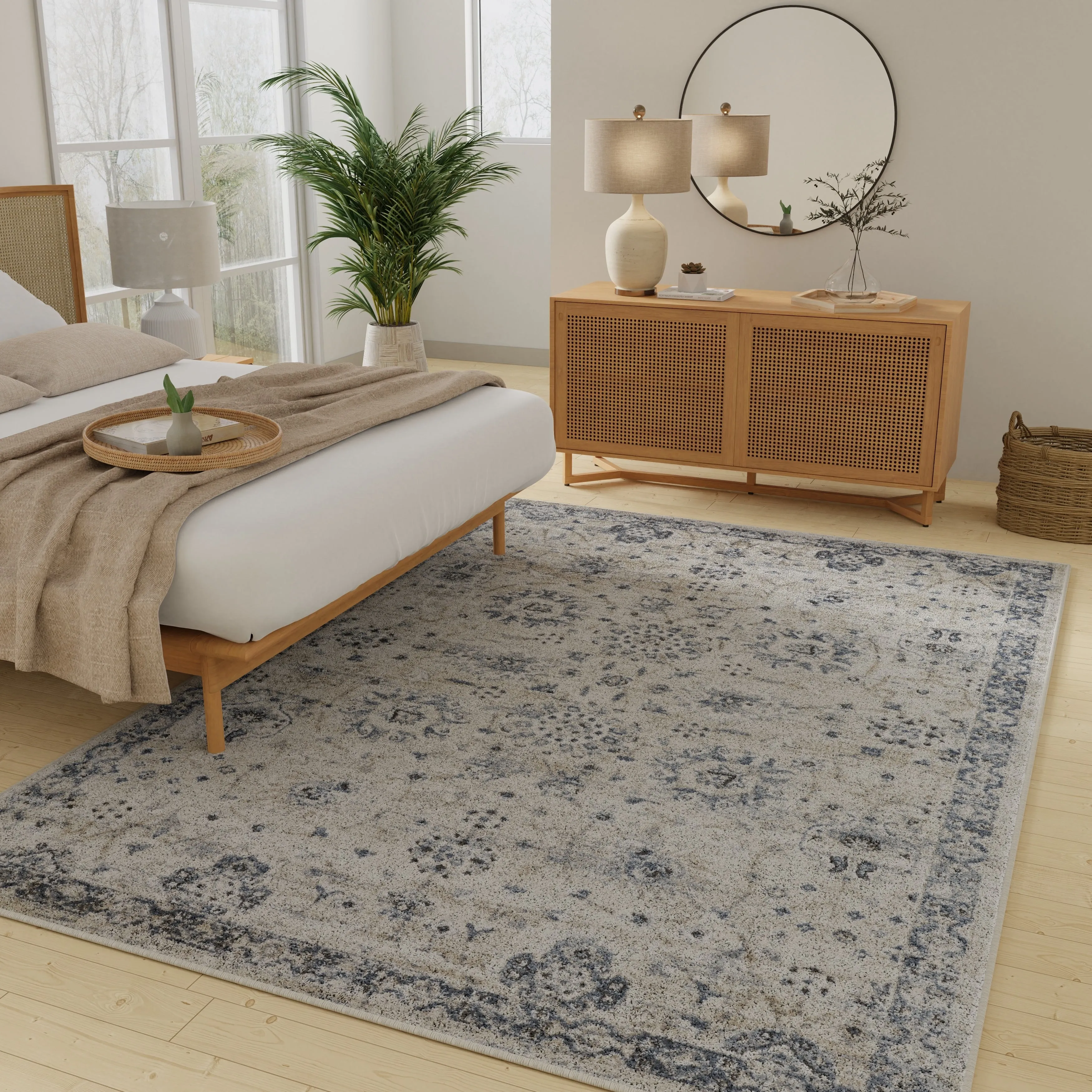 Loomaknoti Kehleigh Aylesh Cream Area Rug
