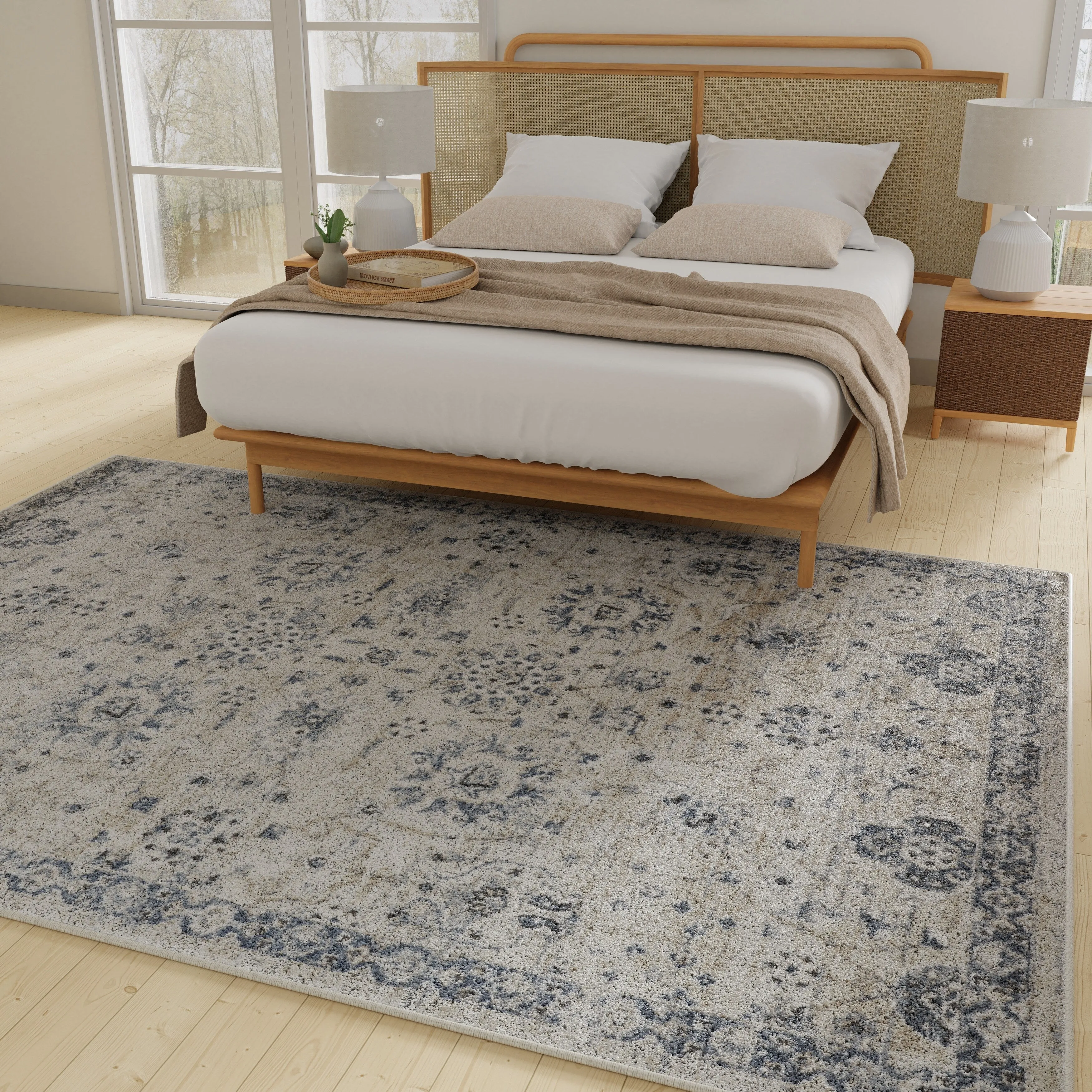 Loomaknoti Kehleigh Aylesh Cream Area Rug