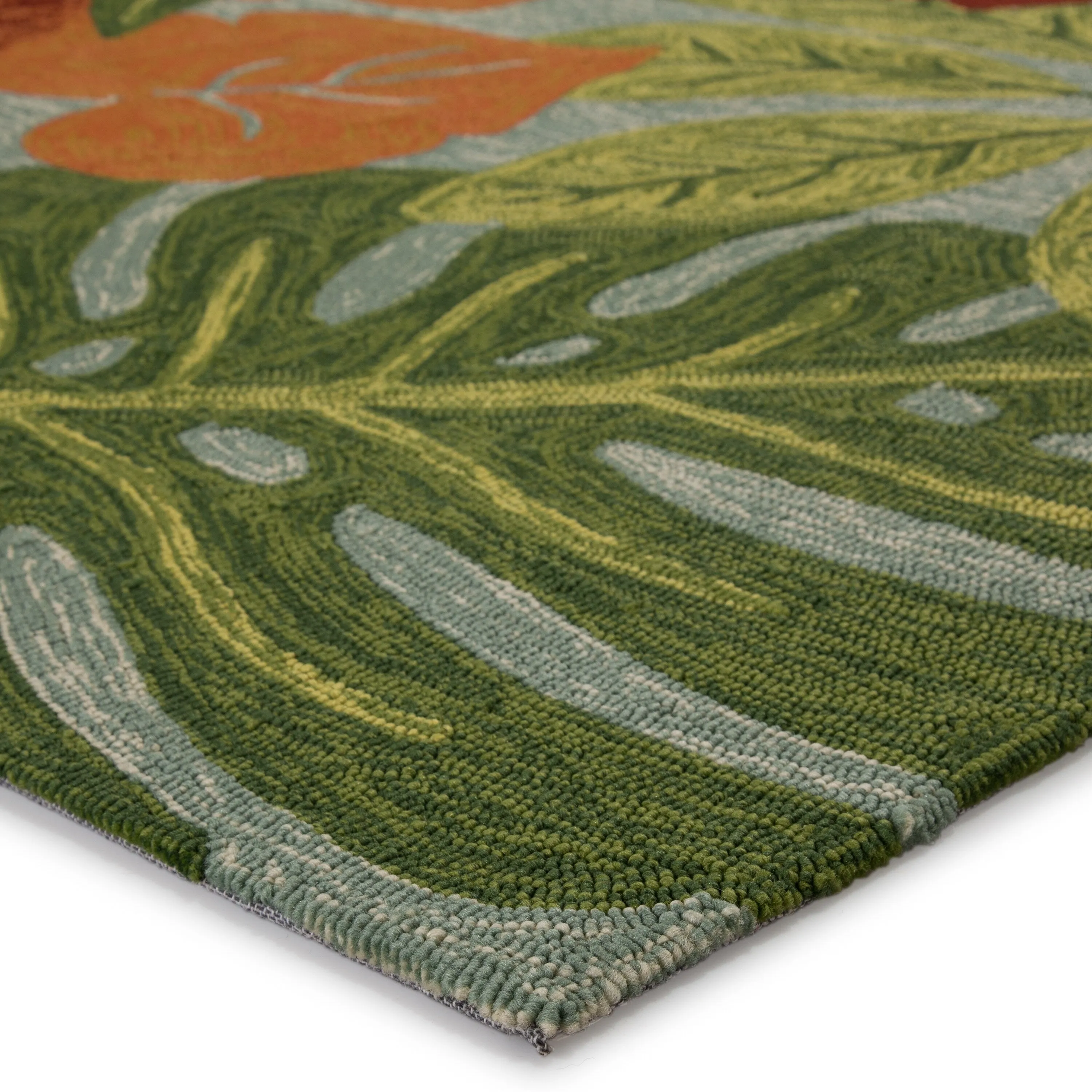 Luau Indoor and Outdoor Floral Area Rug