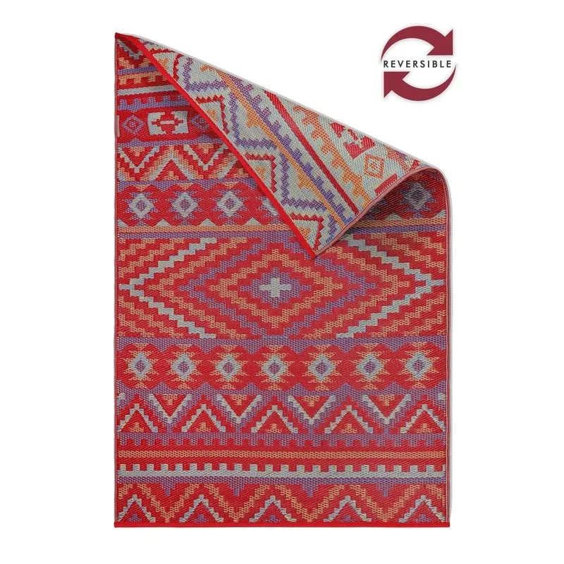 Lush Ambience Alev Indoor Outdoor Plastic Area Rugs- Rectangular