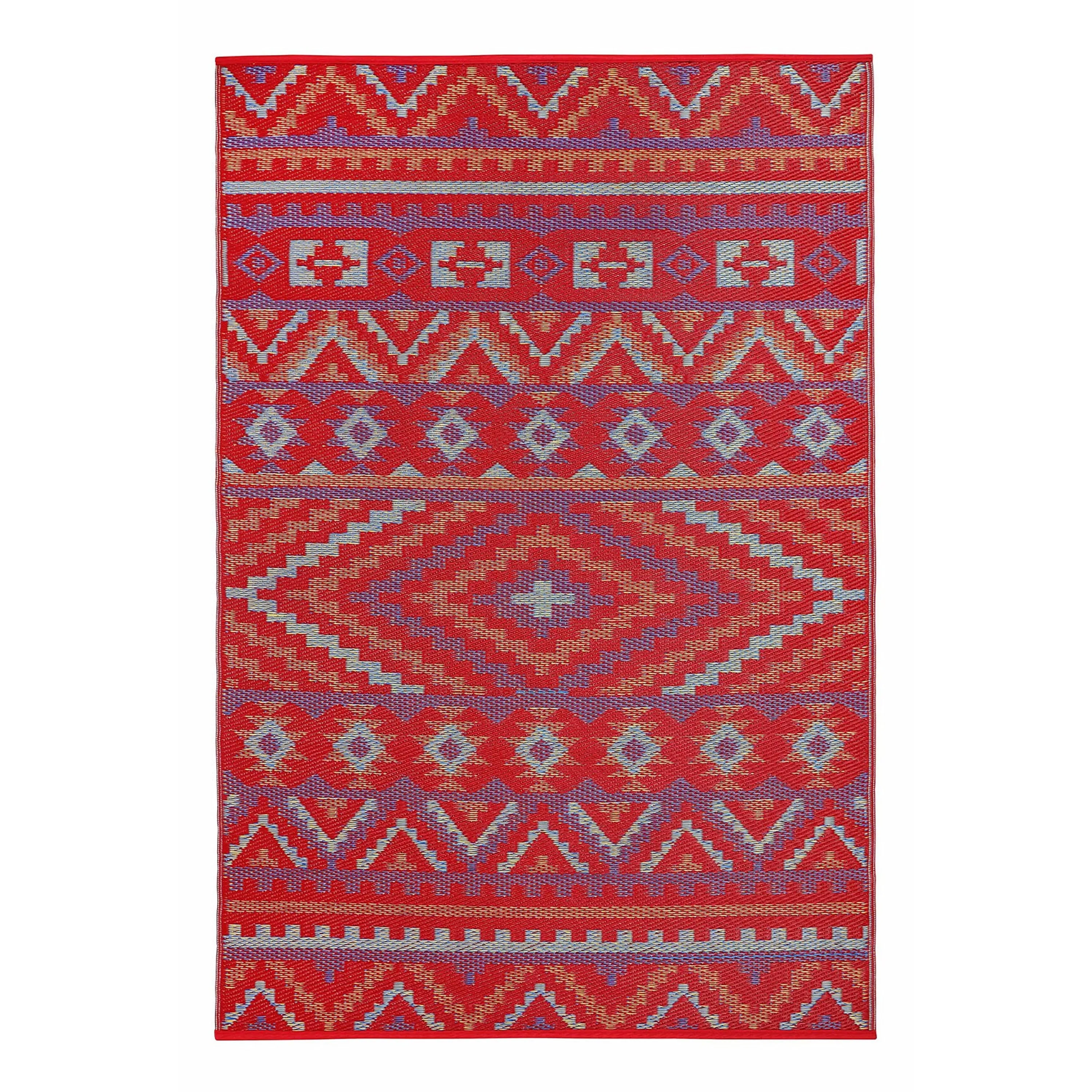 Lush Ambience Alev Indoor Outdoor Plastic Area Rugs- Rectangular