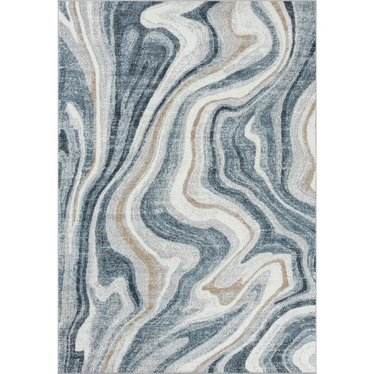 Luxe Weavers Marble Abstract Area Rug. Medium Pile Bedroom Rug