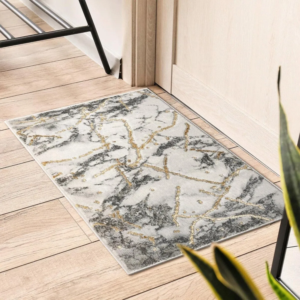 Luxe Weavers Marble Abstract Living Room Rug. Stain-Resistant Carpet