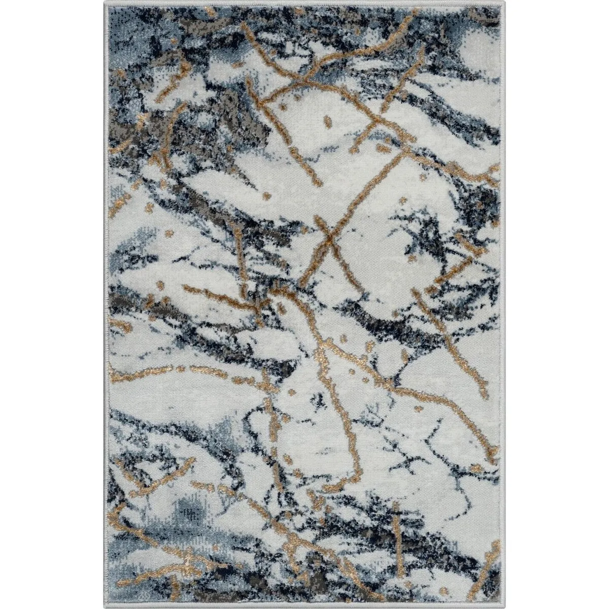 Luxe Weavers Marble Abstract Living Room Rug. Stain-Resistant Carpet