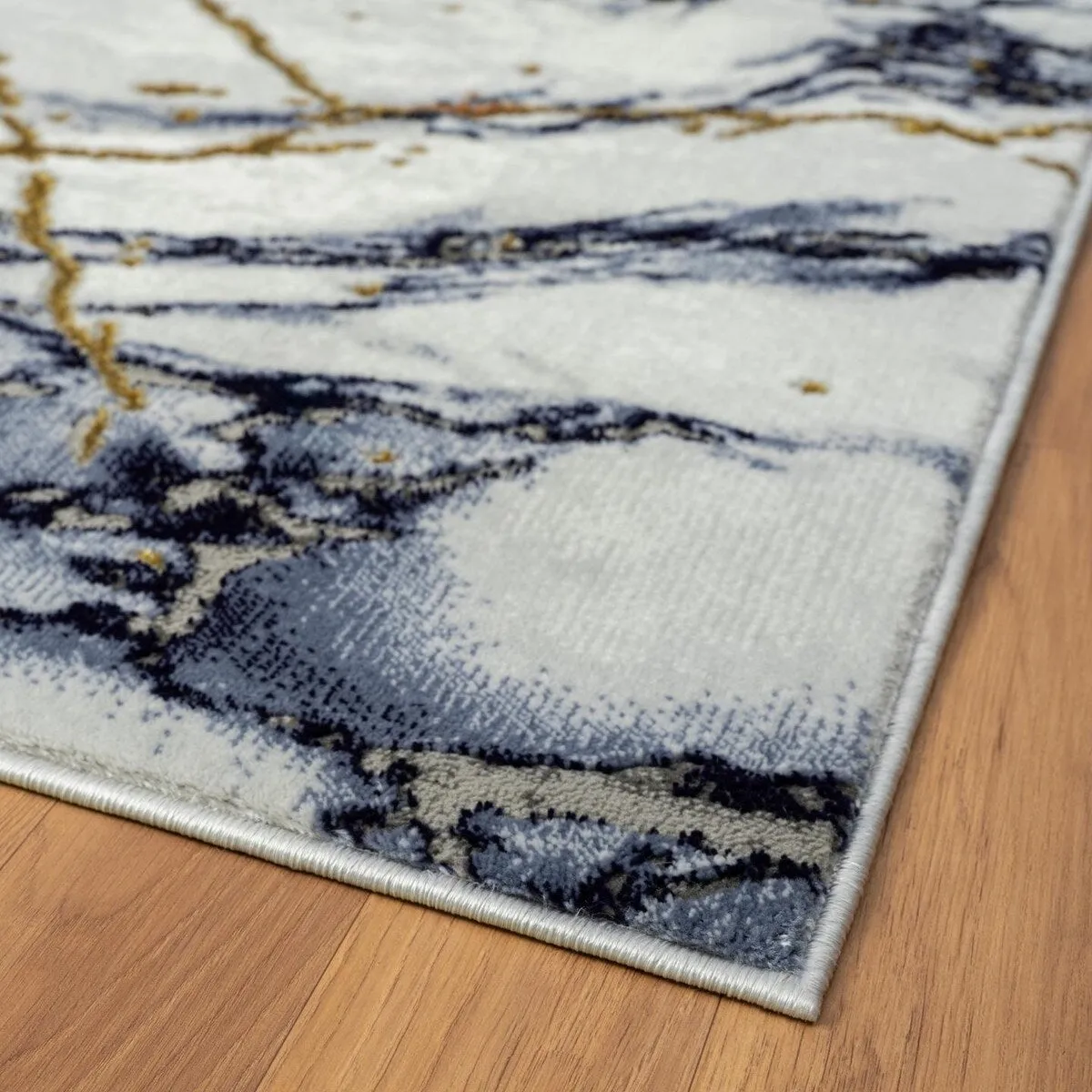 Luxe Weavers Marble Abstract Living Room Rug. Stain-Resistant Carpet