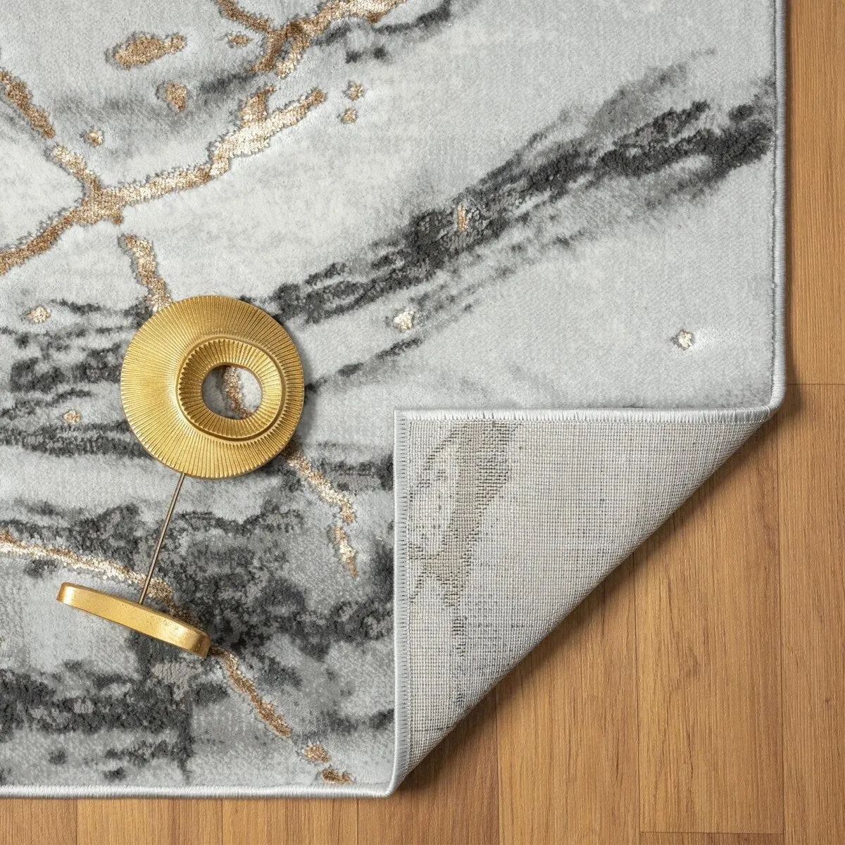 Luxe Weavers Marble Abstract Living Room Rug. Stain-Resistant Carpet
