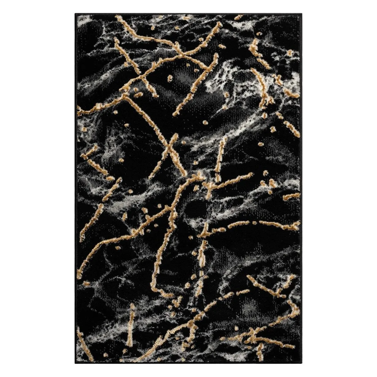 Luxe Weavers Marble Abstract Living Room Rug. Stain-Resistant Carpet