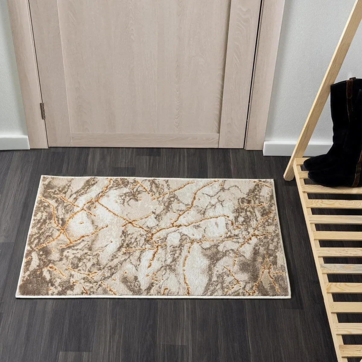 Luxe Weavers Marble Abstract Living Room Rug. Stain-Resistant Carpet
