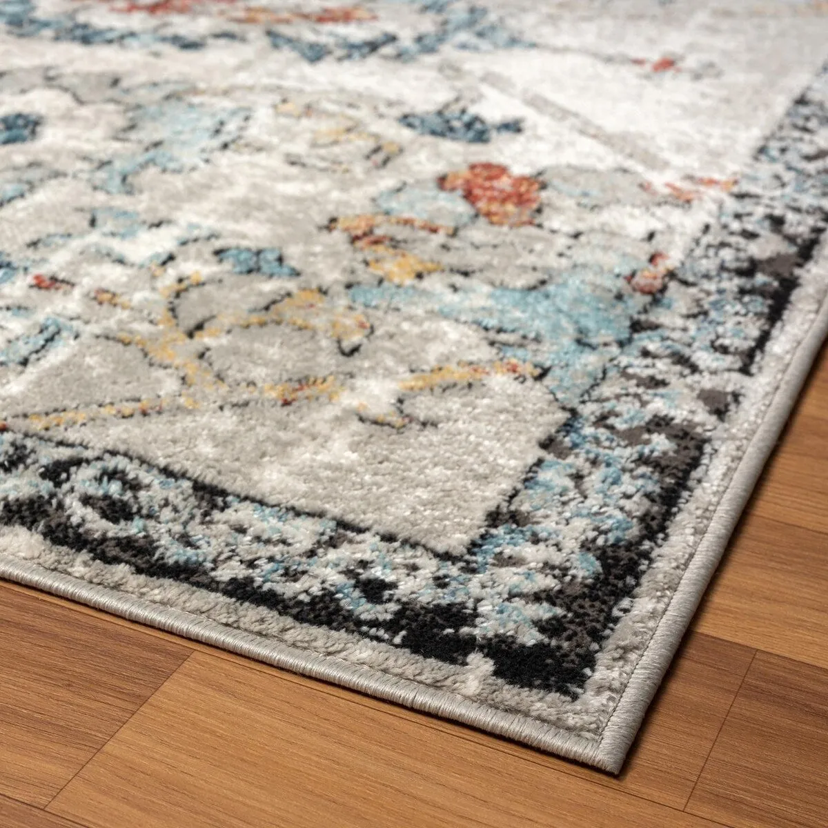Luxe Weavers Oriental Floral Distressed Area Rug