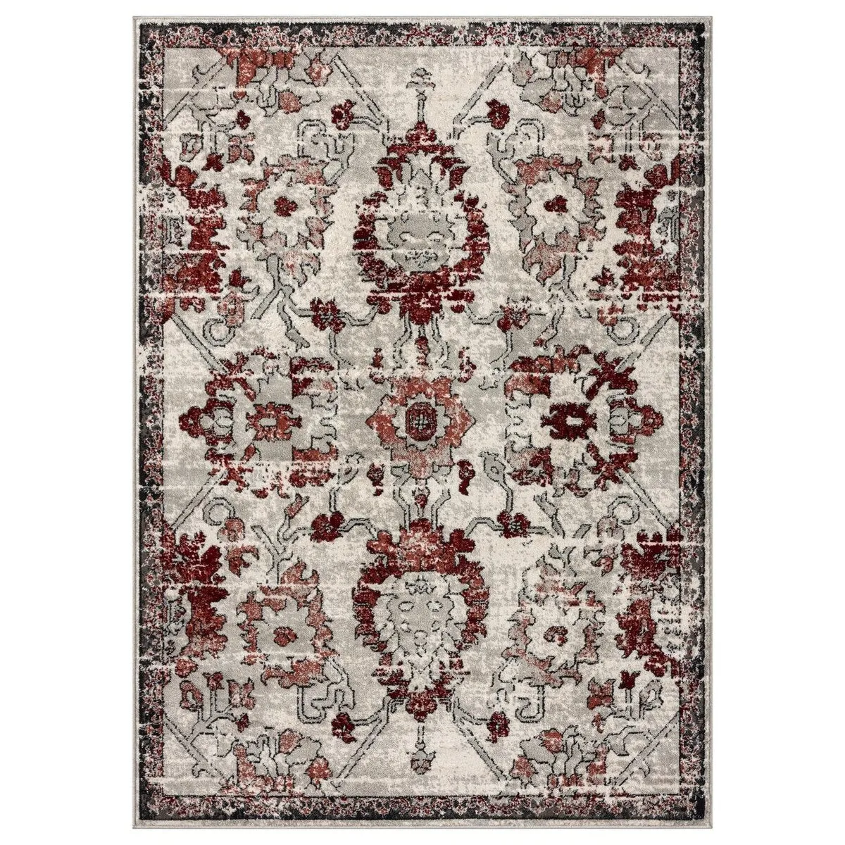 Luxe Weavers Oriental Floral Distressed Area Rug