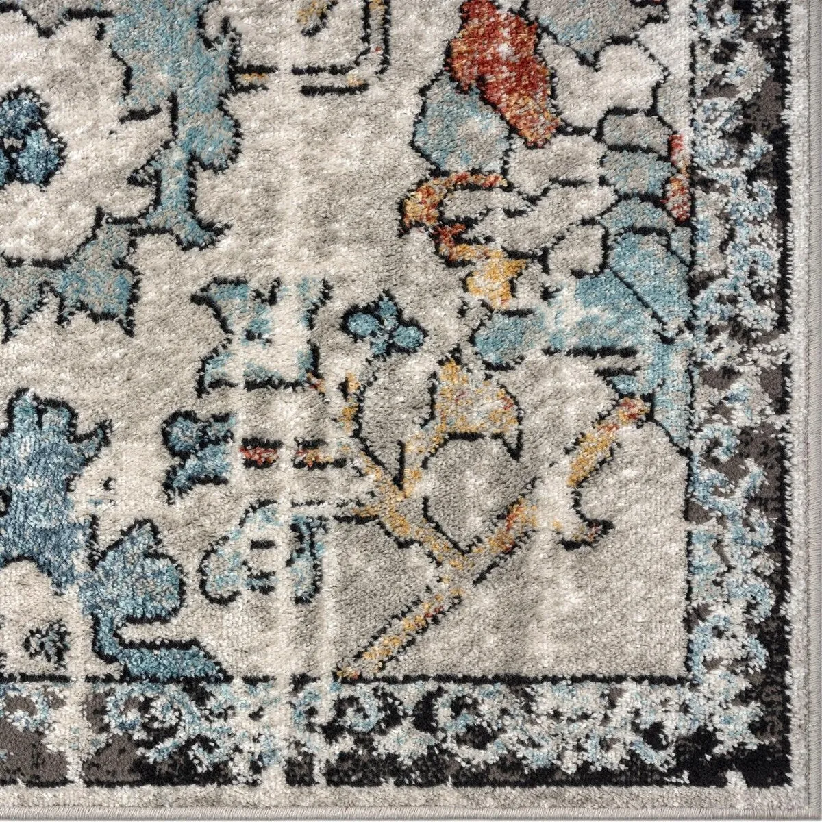 Luxe Weavers Oriental Floral Distressed Area Rug