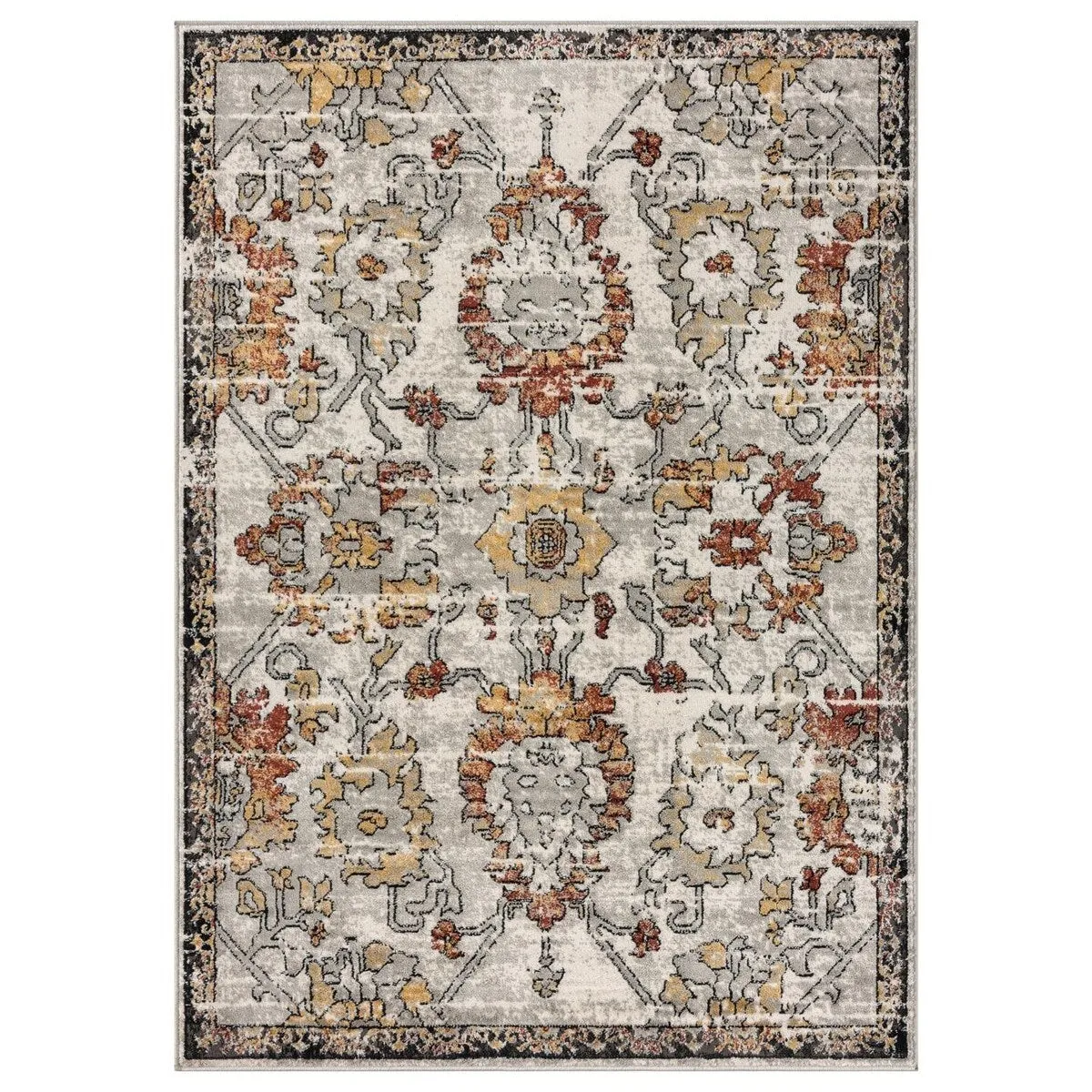 Luxe Weavers Oriental Floral Distressed Area Rug