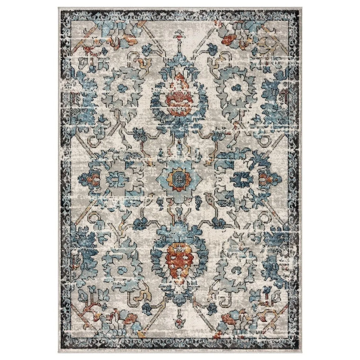 Luxe Weavers Oriental Floral Distressed Area Rug