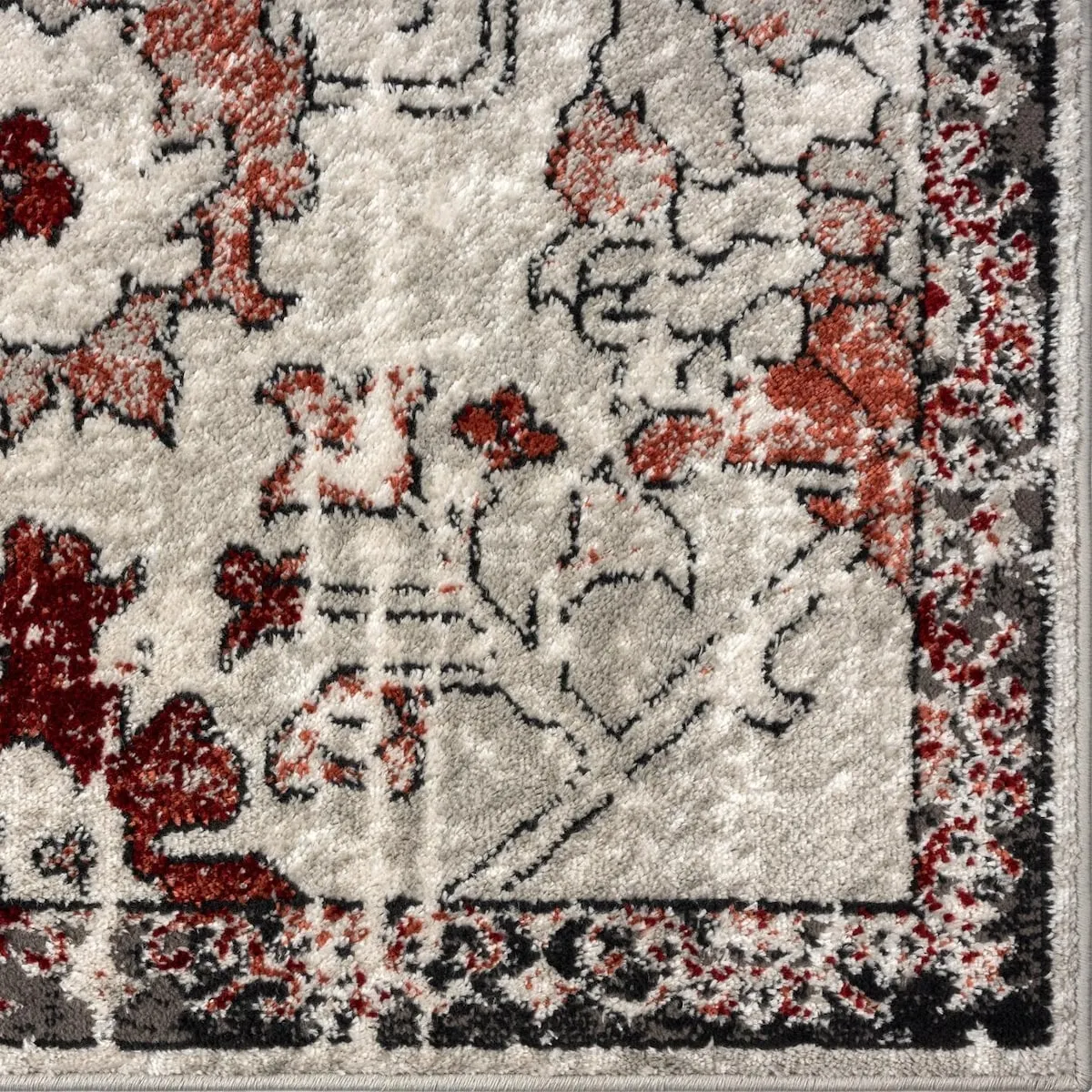 Luxe Weavers Oriental Floral Distressed Area Rug