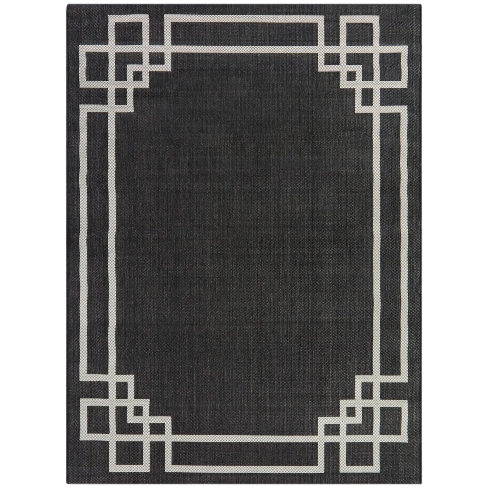 Lyra Art Deco Border Indoor/Outdoor Area Rug