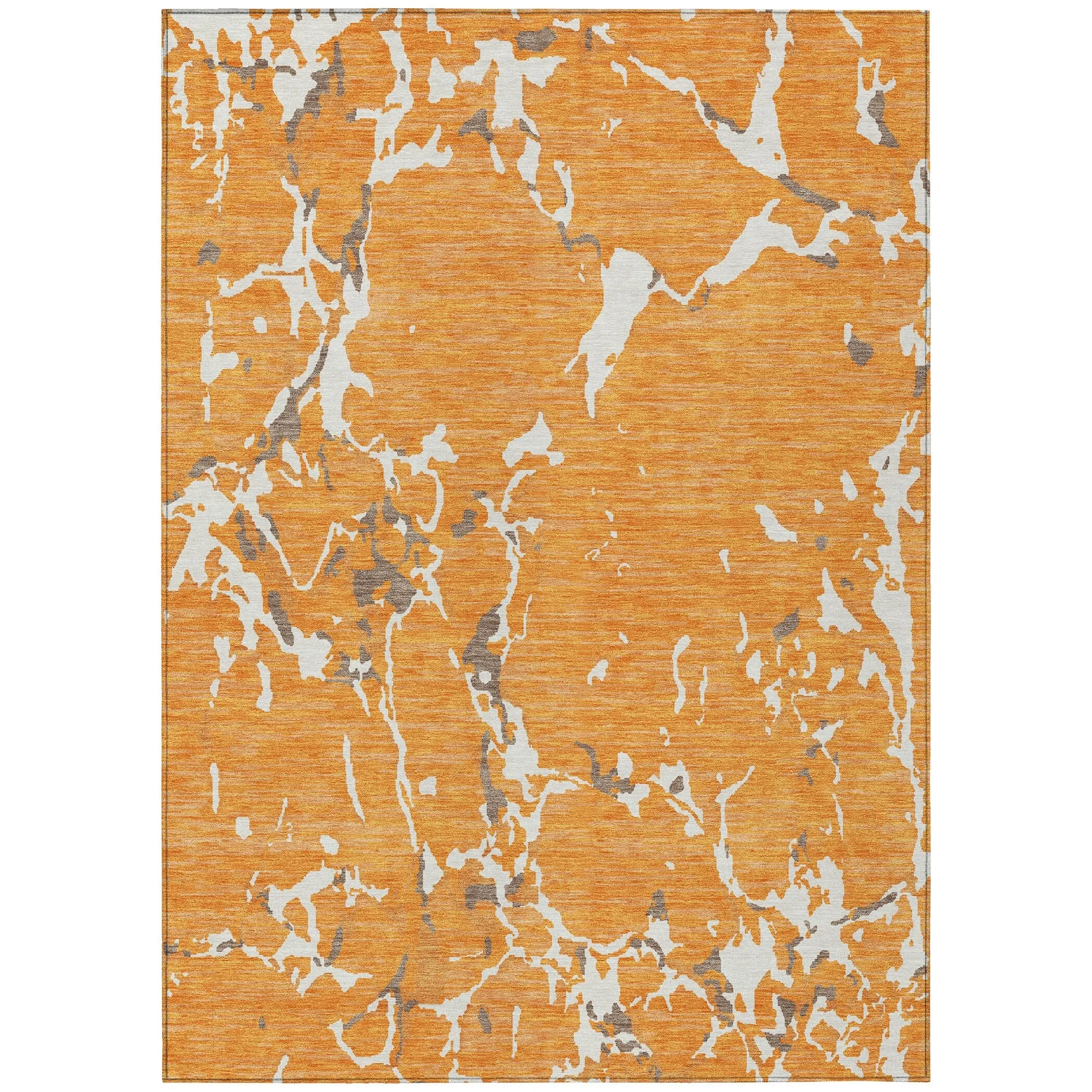 Machine Washable Indoor/ Outdoor Abstract Camo Chantille Rug