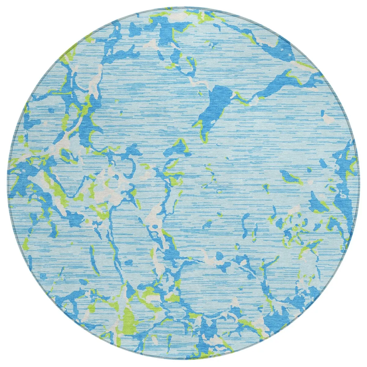 Machine Washable Indoor/ Outdoor Abstract Camo Chantille Rug