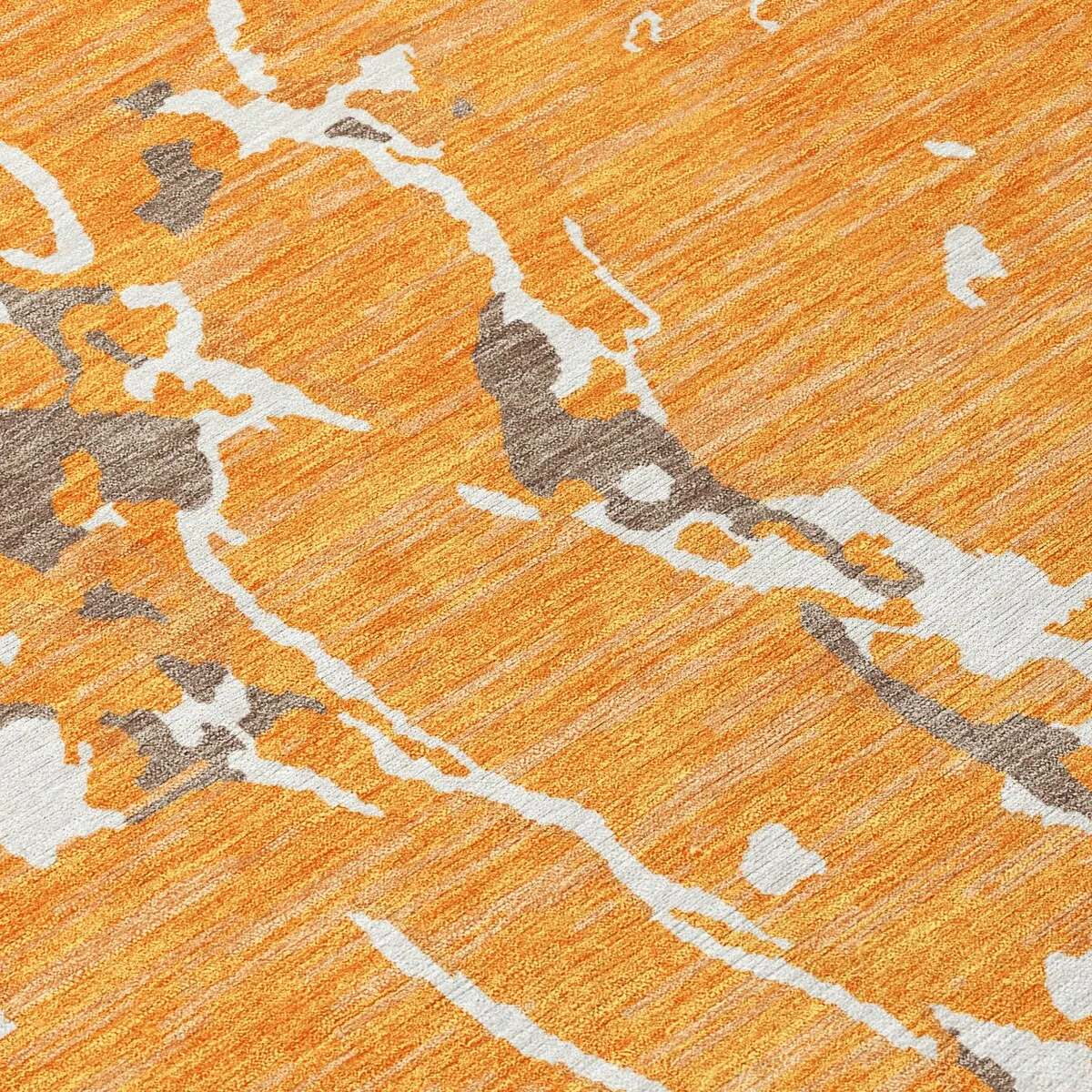 Machine Washable Indoor/ Outdoor Abstract Camo Chantille Rug