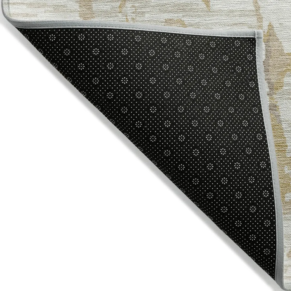 Machine Washable Indoor/ Outdoor Abstract Camo Chantille Rug