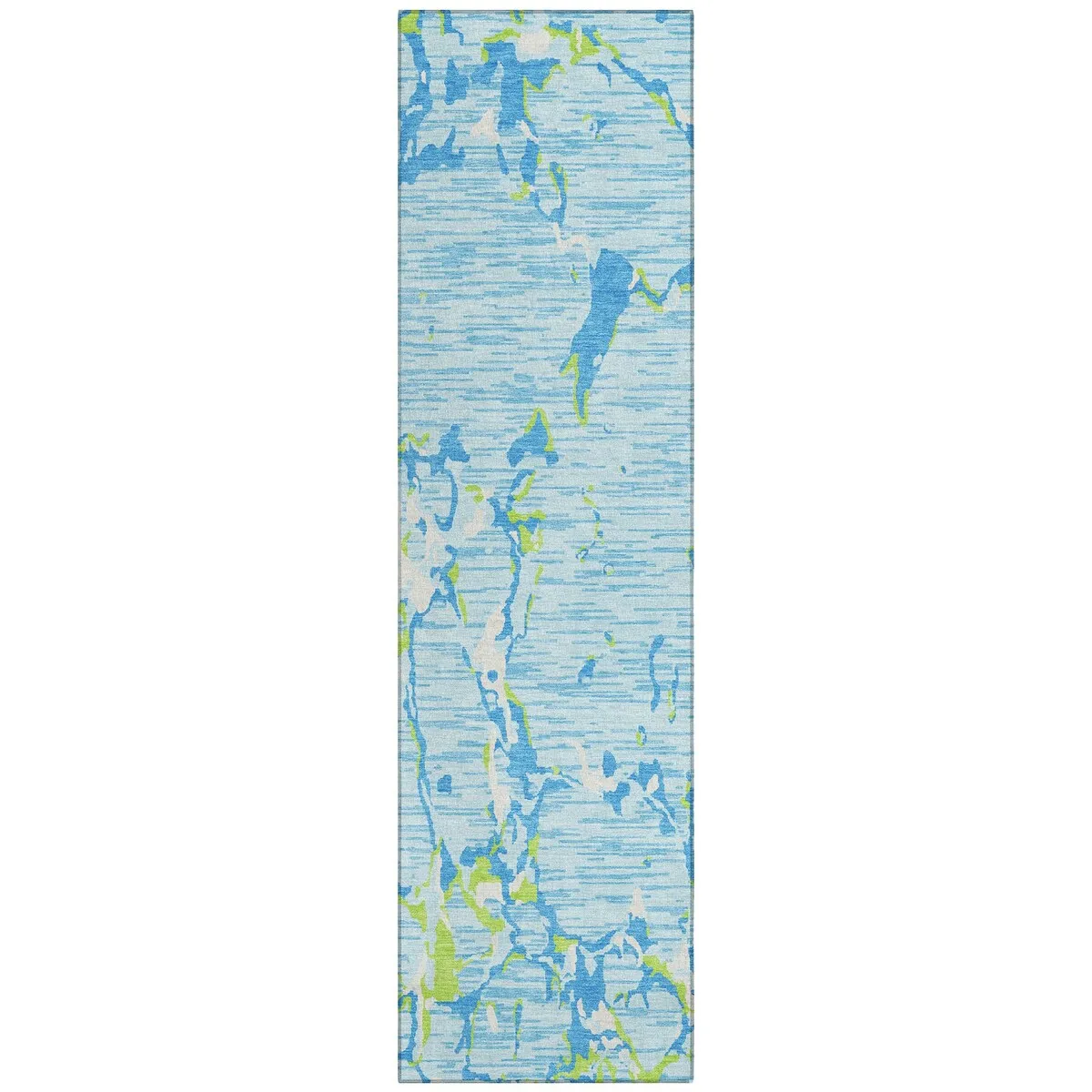 Machine Washable Indoor/ Outdoor Abstract Camo Chantille Rug