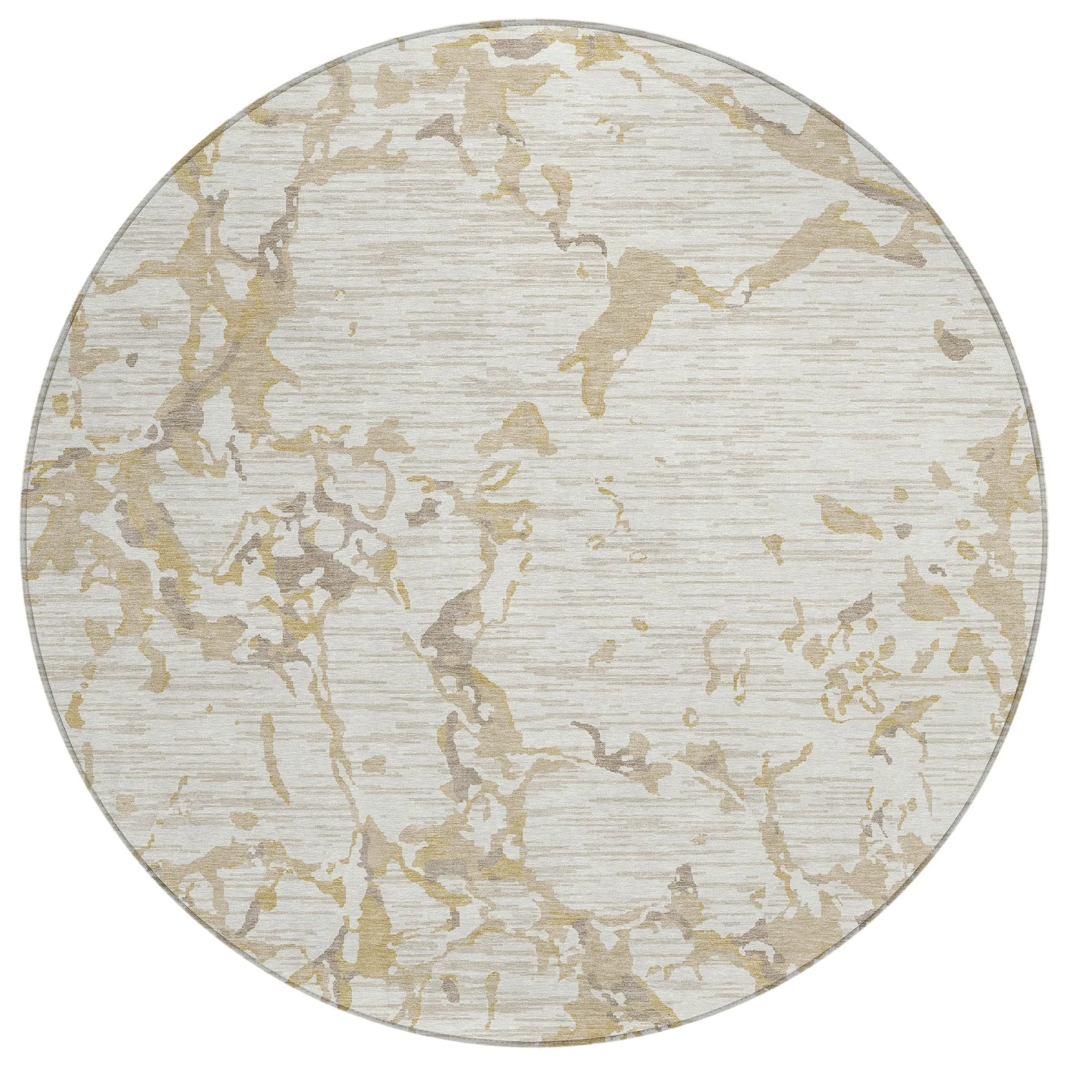 Machine Washable Indoor/ Outdoor Abstract Camo Chantille Rug