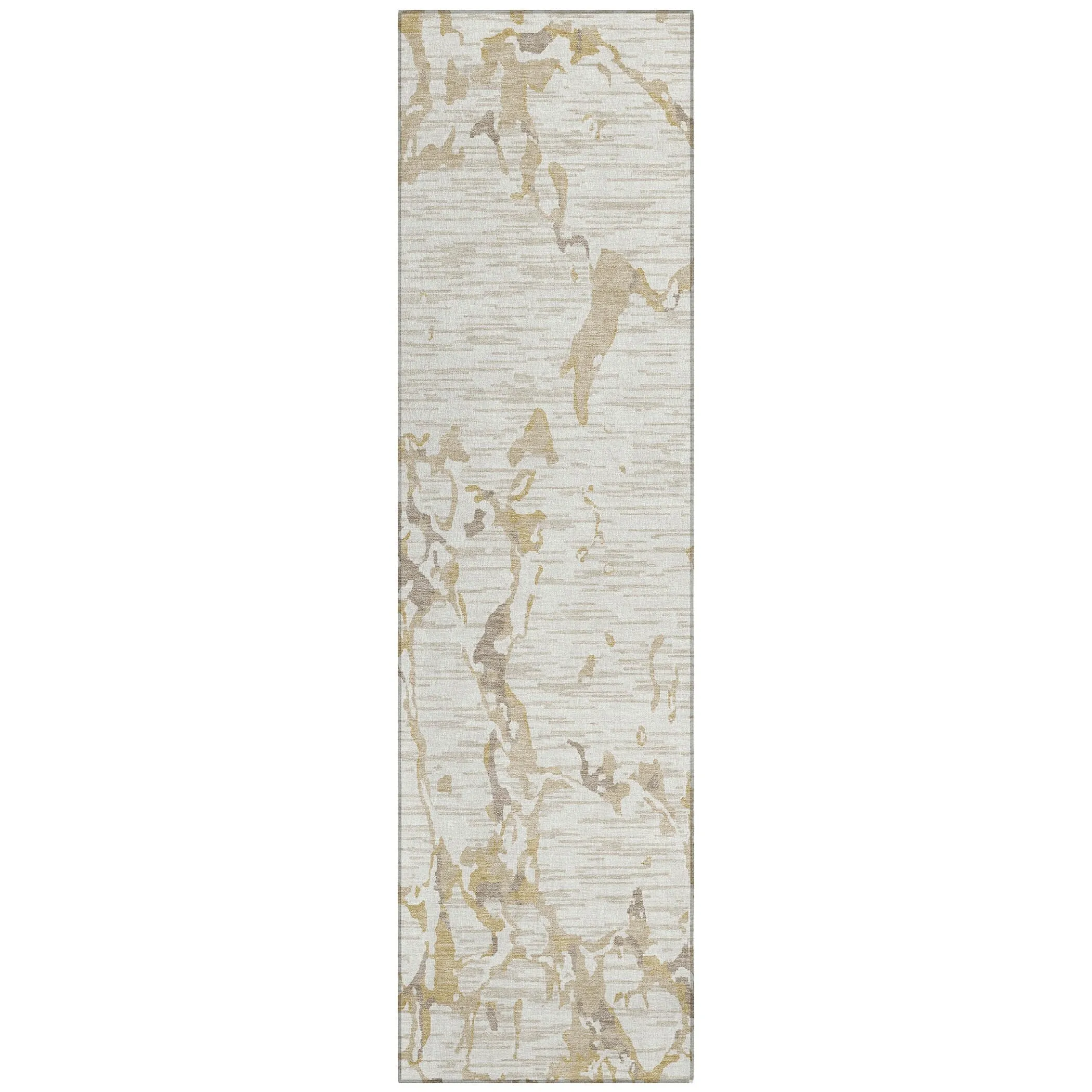Machine Washable Indoor/ Outdoor Abstract Camo Chantille Rug
