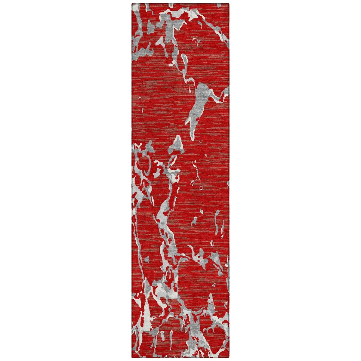 Machine Washable Indoor/ Outdoor Abstract Camo Chantille Rug