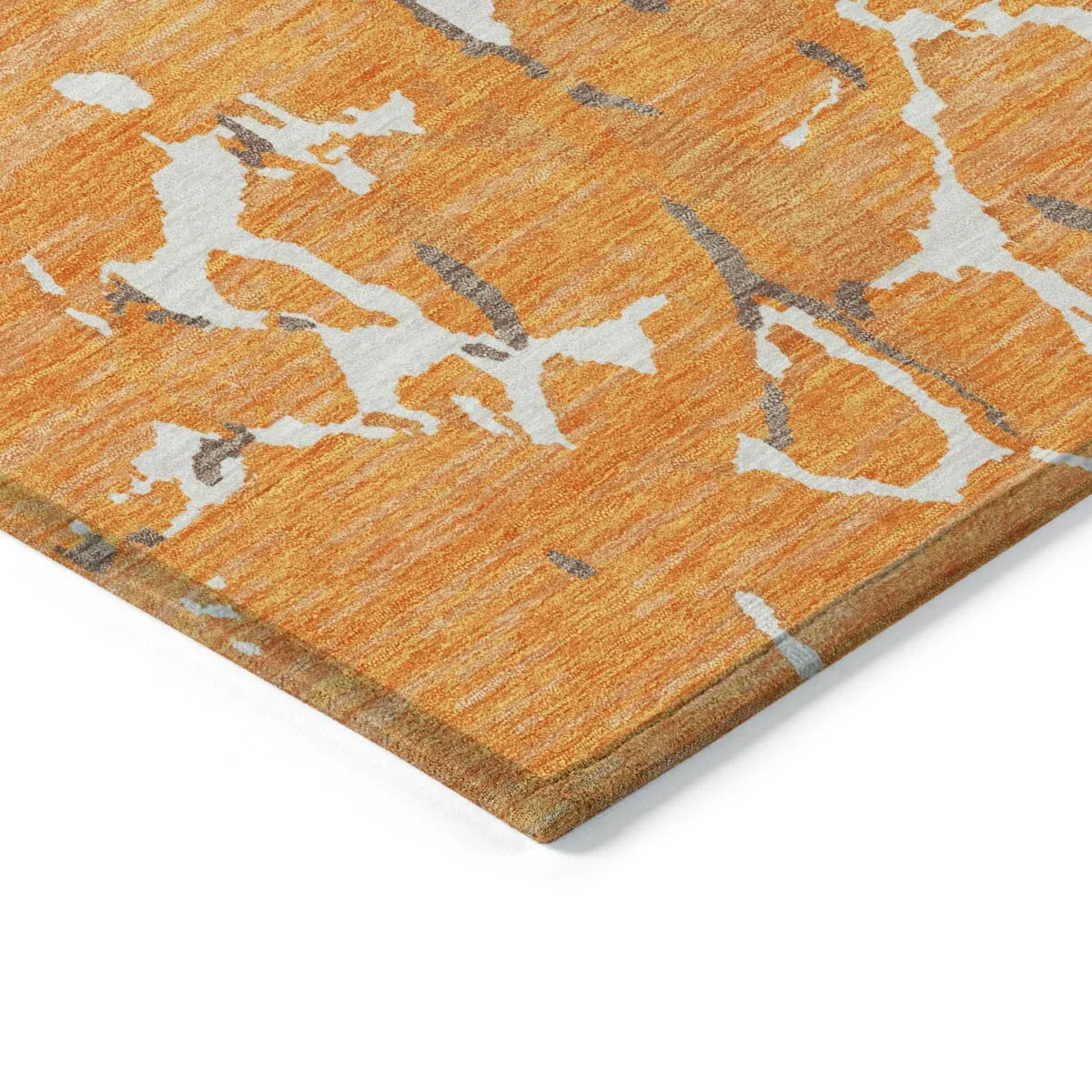 Machine Washable Indoor/ Outdoor Abstract Camo Chantille Rug