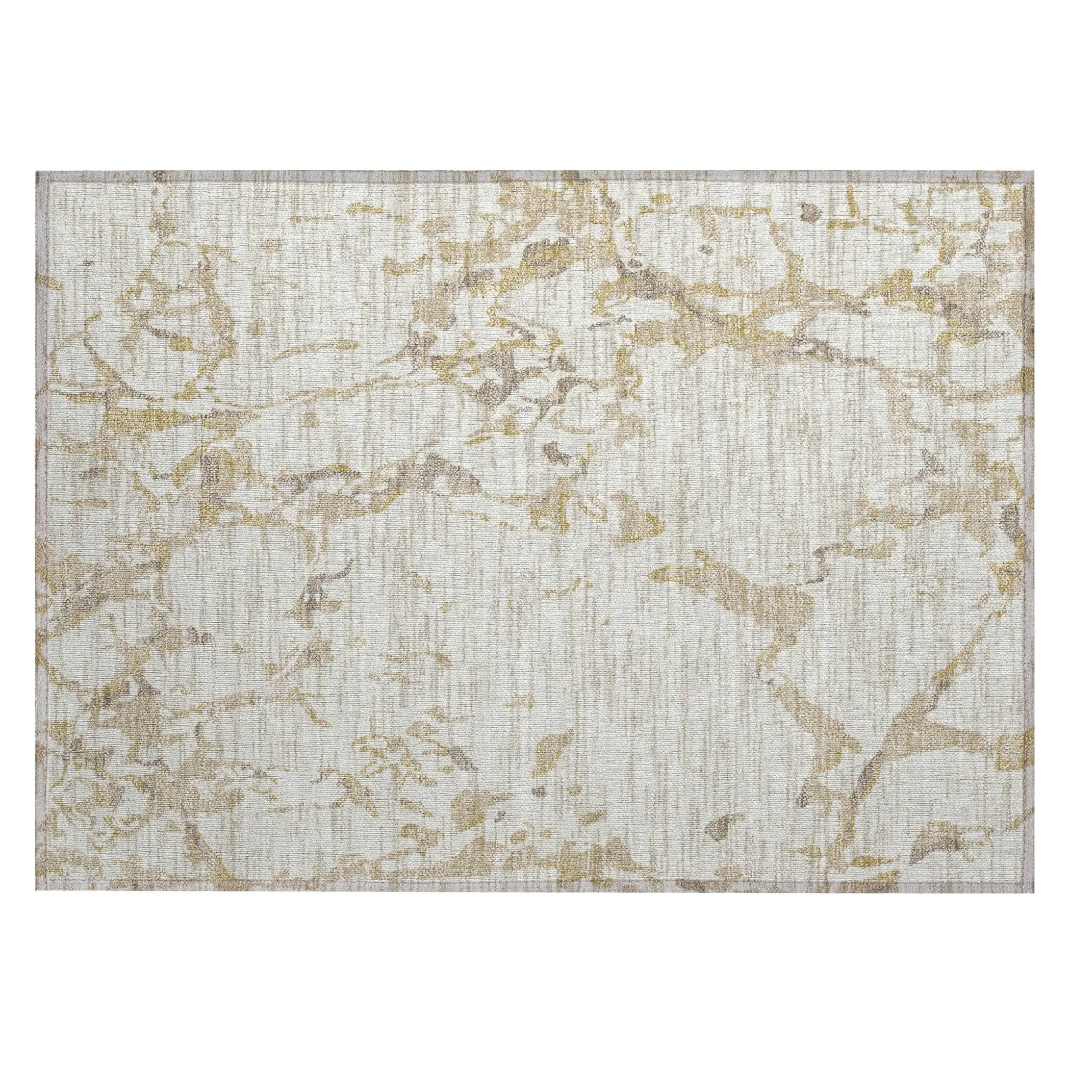 Machine Washable Indoor/ Outdoor Abstract Camo Chantille Rug