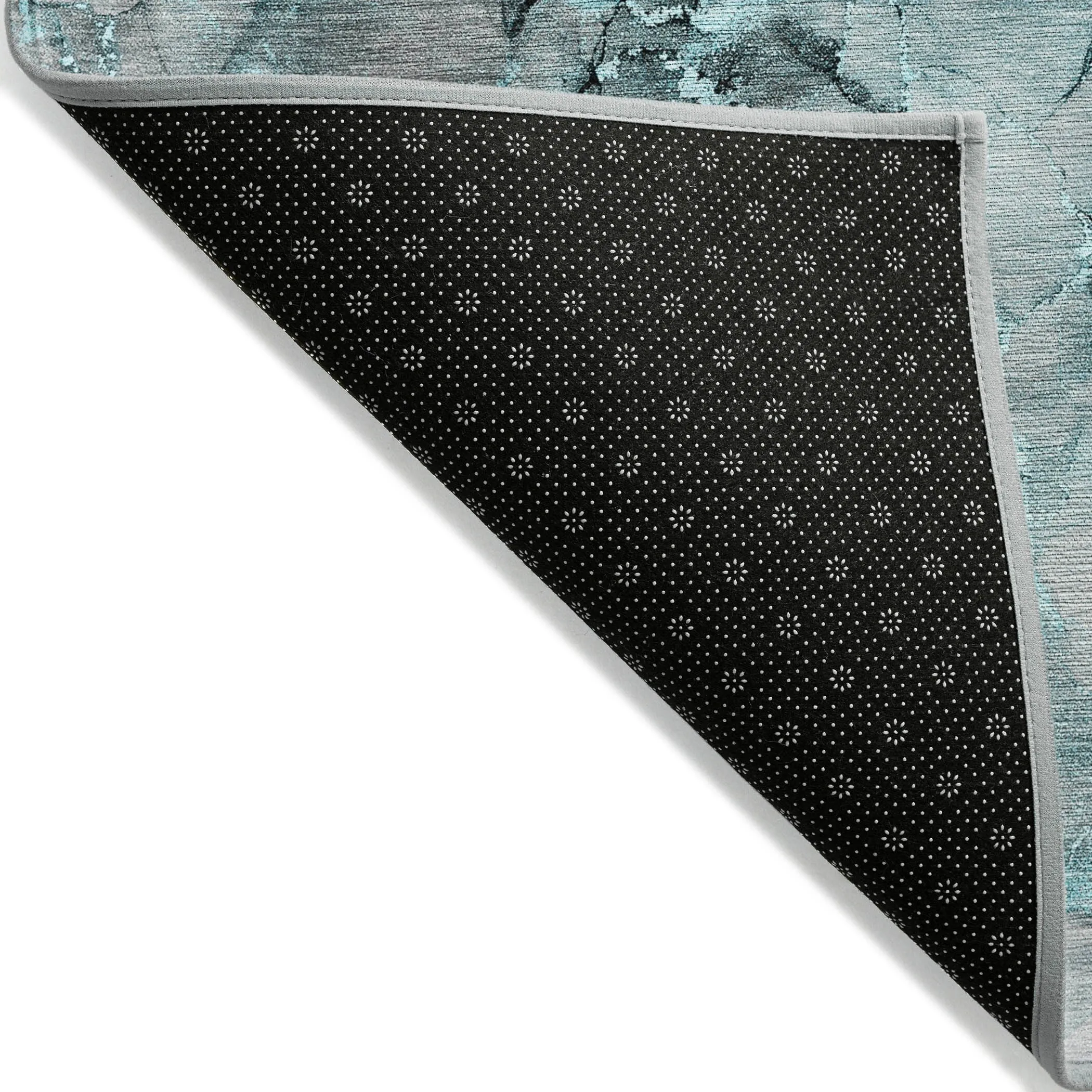 Machine Washable Indoor/ Outdoor Abstract Chantille Rug