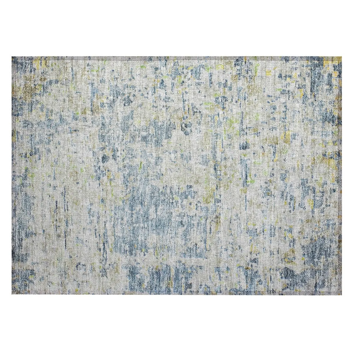 Machine Washable Indoor/ Outdoor Abstract Modern Chantille Rug