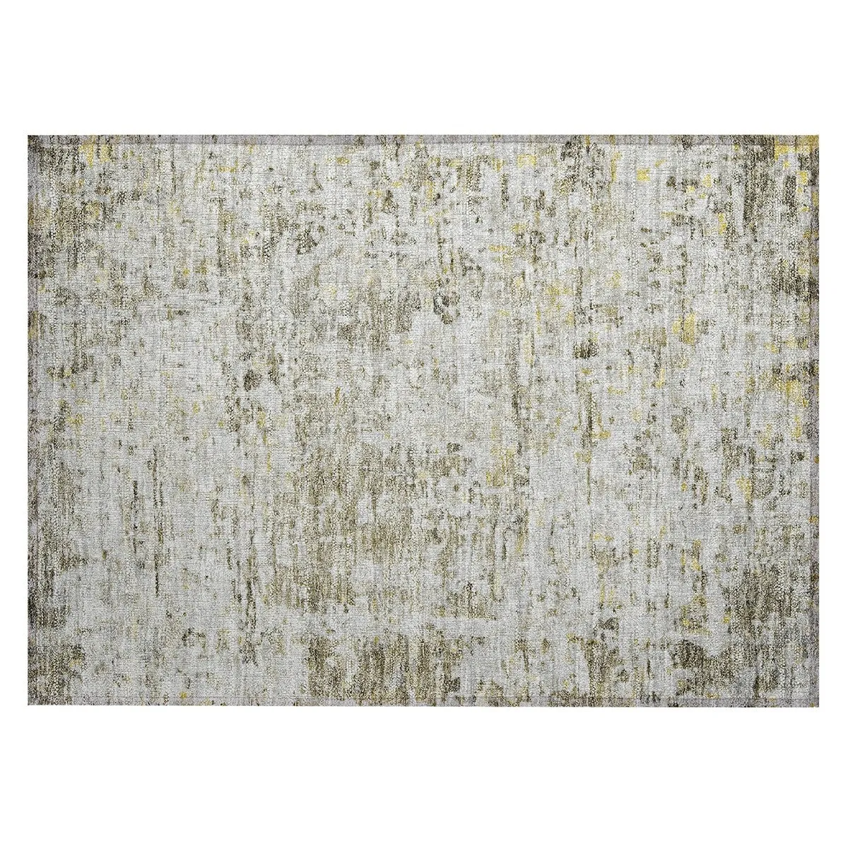 Machine Washable Indoor/ Outdoor Abstract Modern Chantille Rug