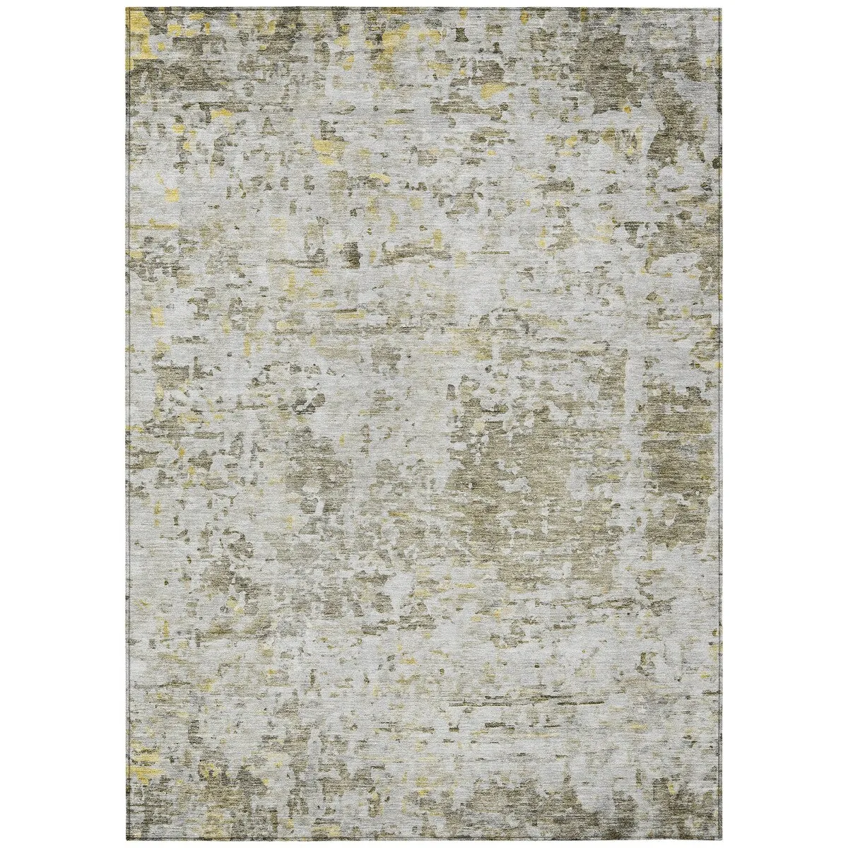 Machine Washable Indoor/ Outdoor Abstract Modern Chantille Rug