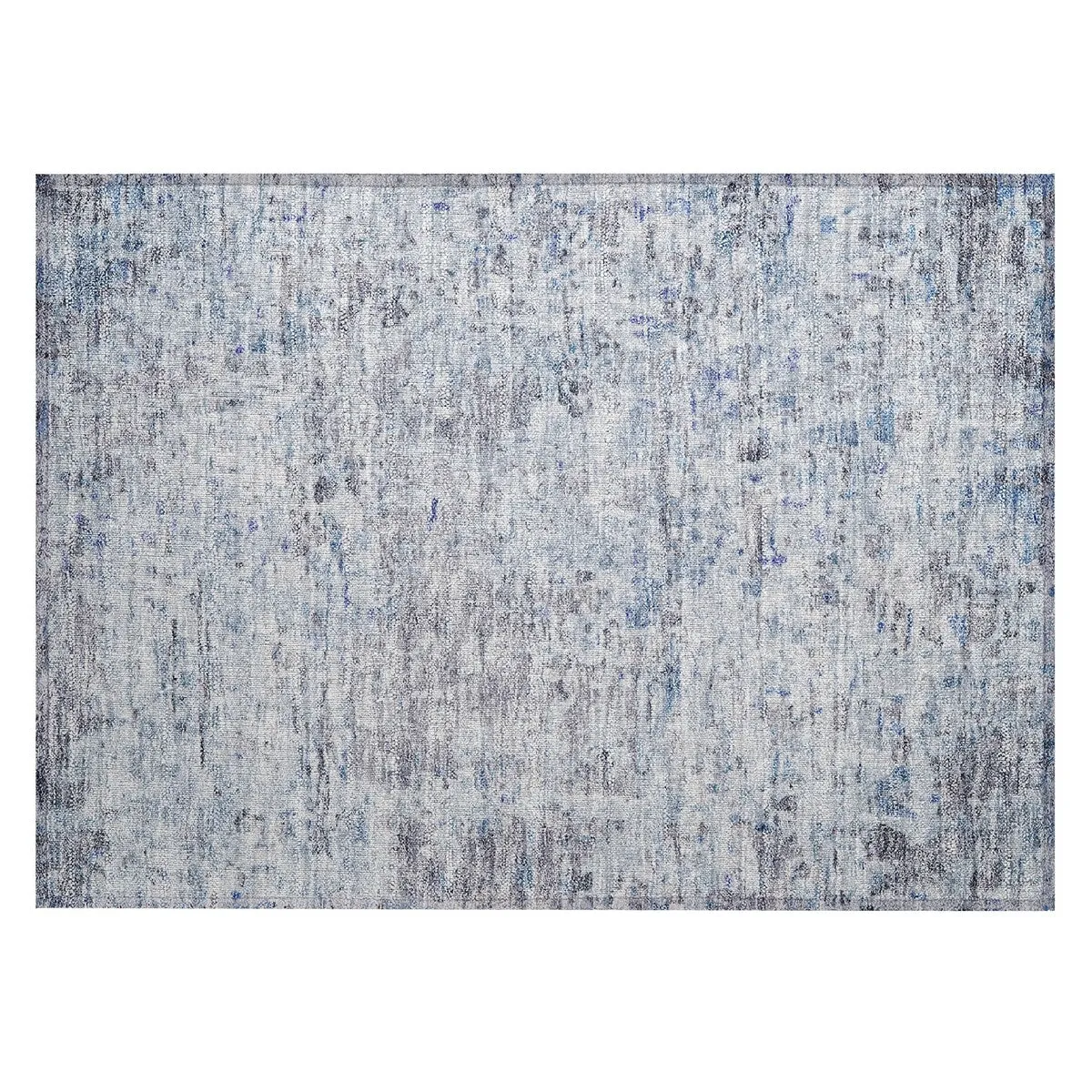 Machine Washable Indoor/ Outdoor Abstract Modern Chantille Rug
