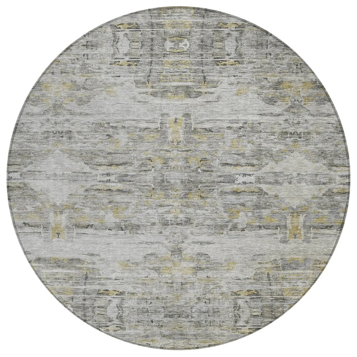 Machine Washable Indoor/ Outdoor Abstract Modern Chantille Rug