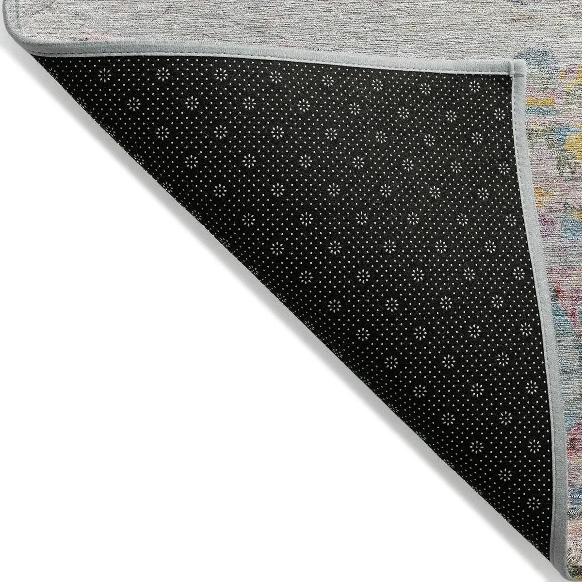 Machine Washable Indoor/ Outdoor Abstract Modern Chantille Rug