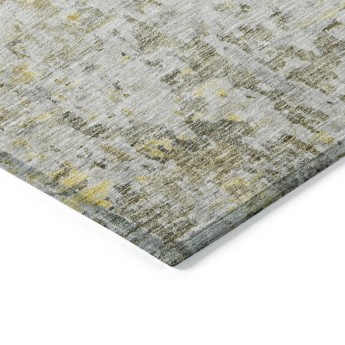 Machine Washable Indoor/ Outdoor Abstract Modern Chantille Rug