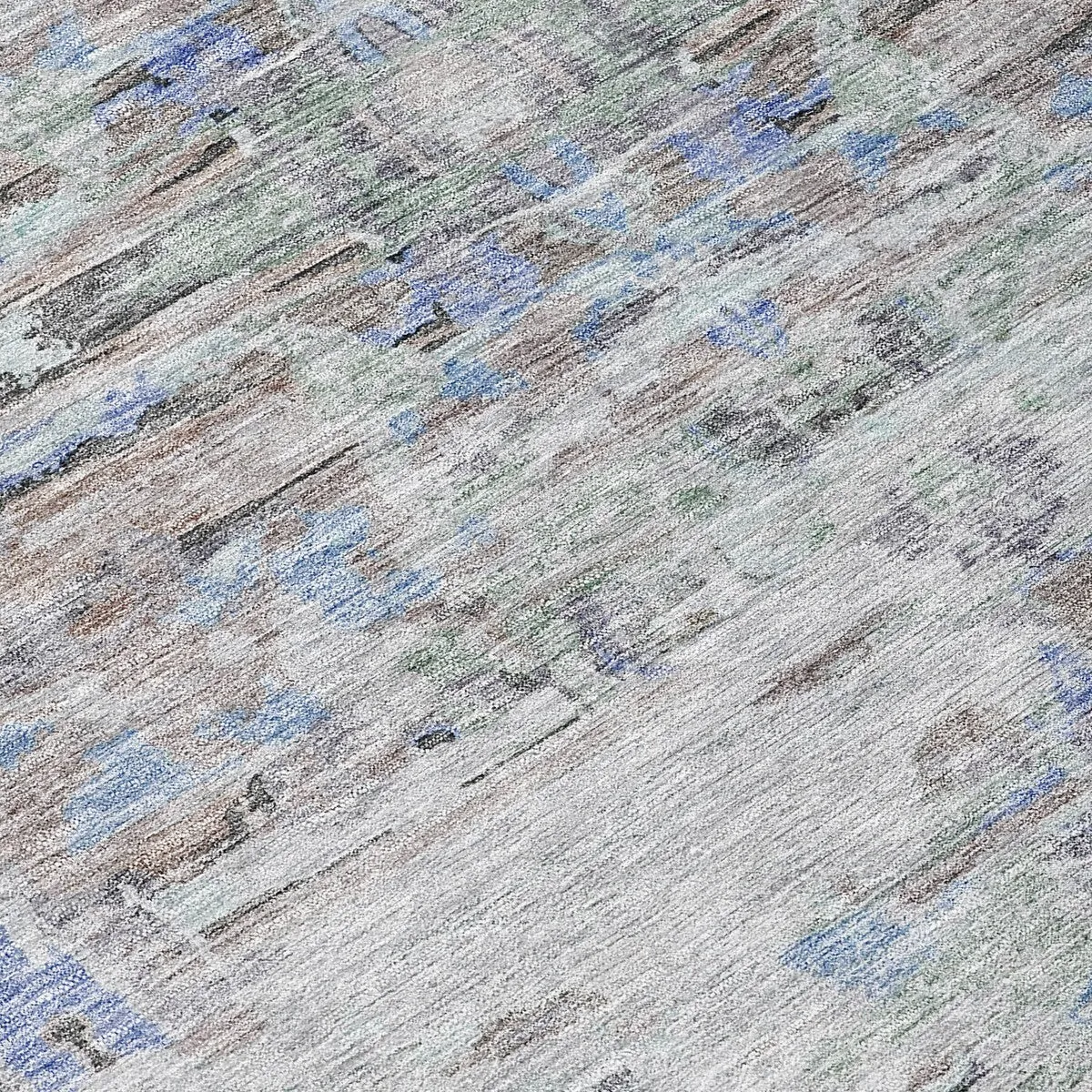 Machine Washable Indoor/ Outdoor Abstract Modern Chantille Rug